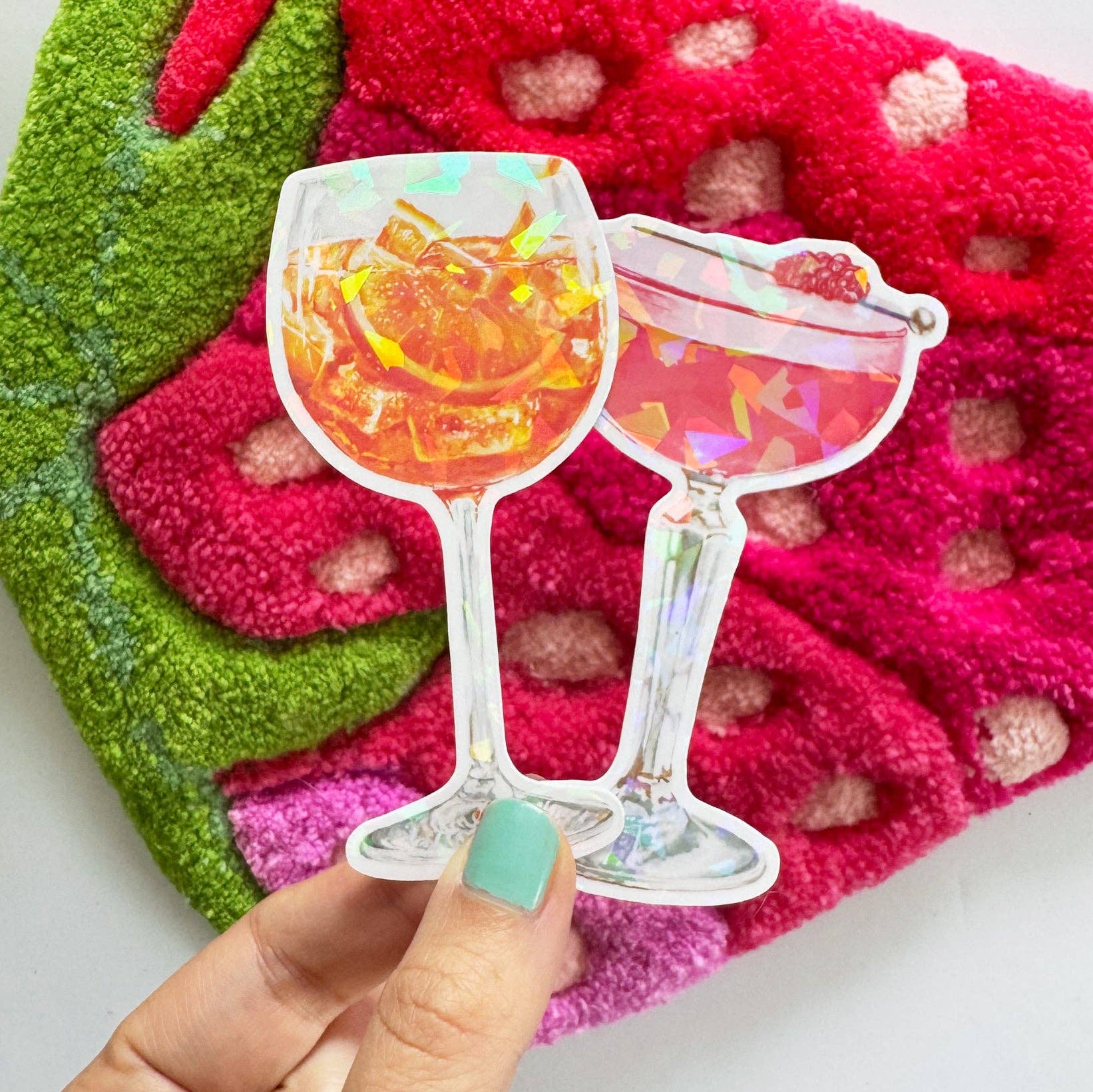 Aperol Spritz Cocktail Prism Vinyl Sticker