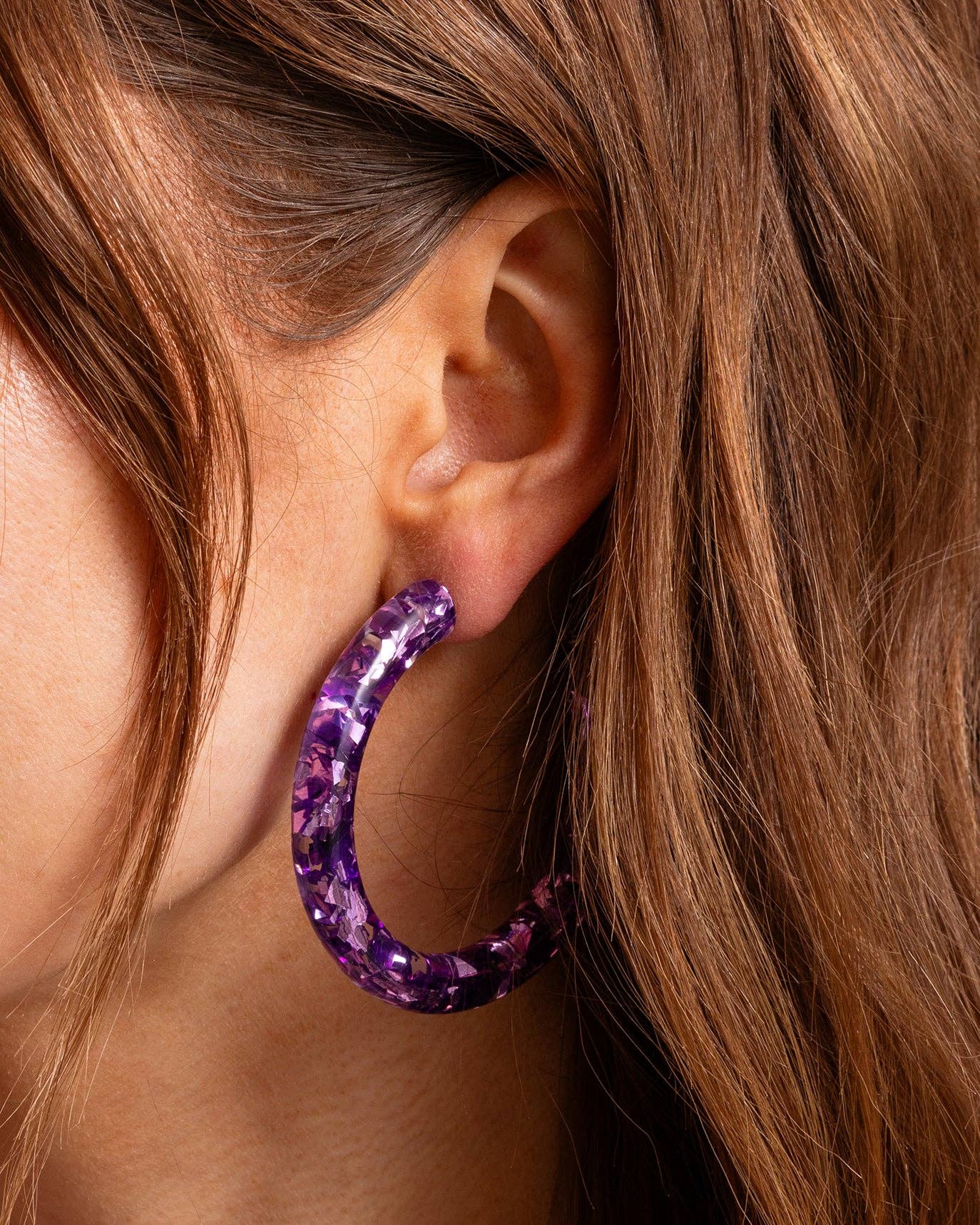Confetti Hoop Earrings