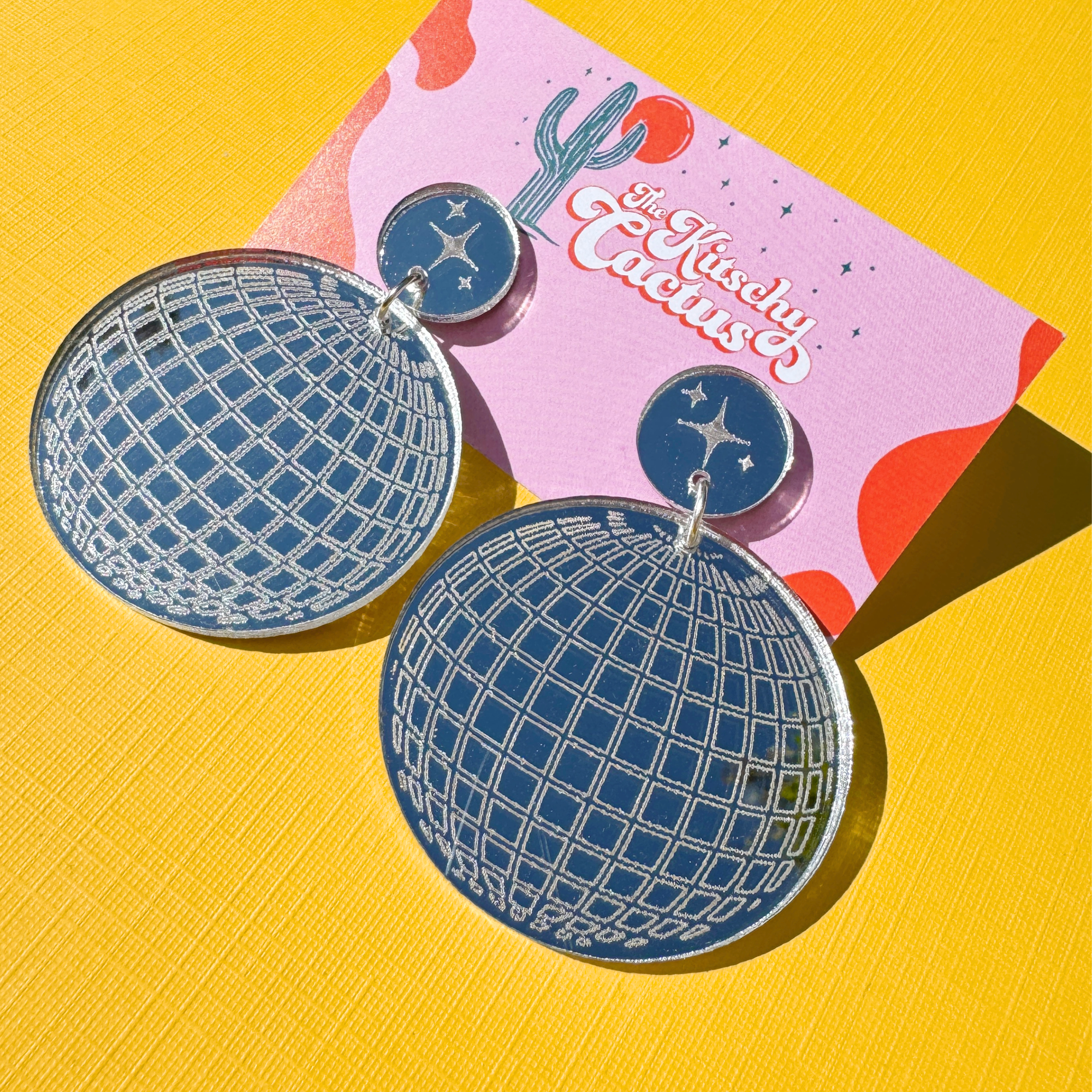 Stayin Alive-Disco Ball Earrings