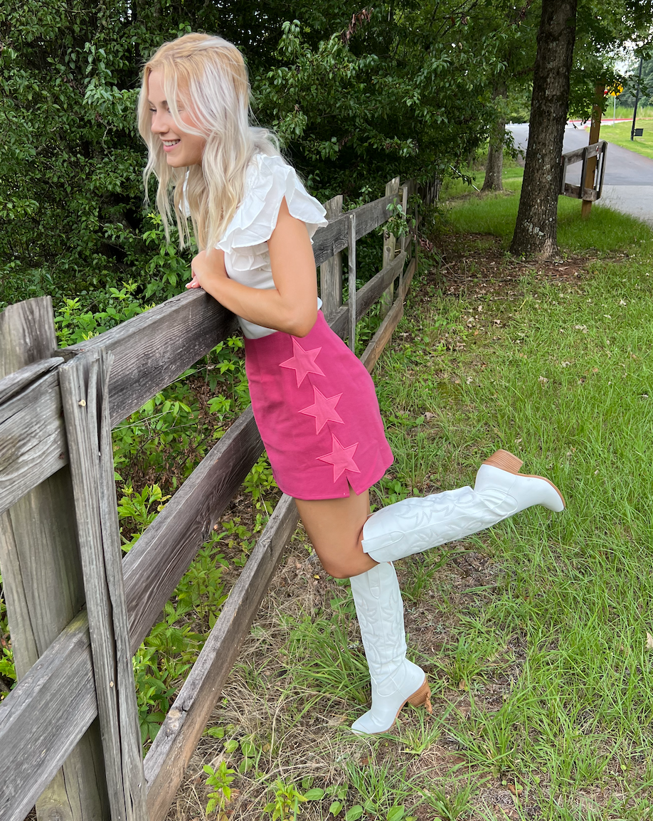 Stella Skirt in Raspberry