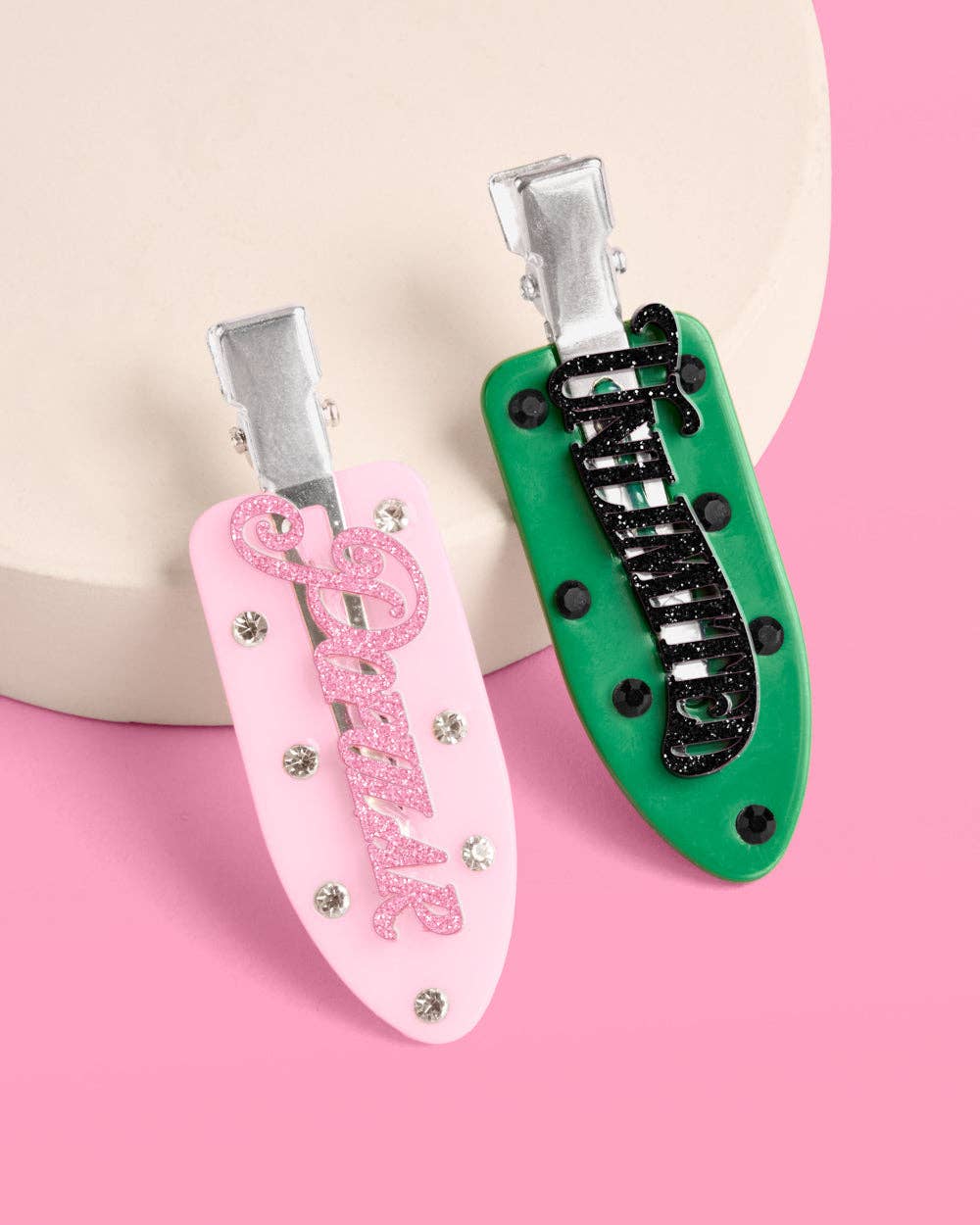 Wicked Hair Clips - 4 acrylic clips