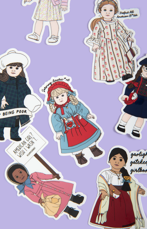 Addy Wish I Wasn’t American Girl Sticker