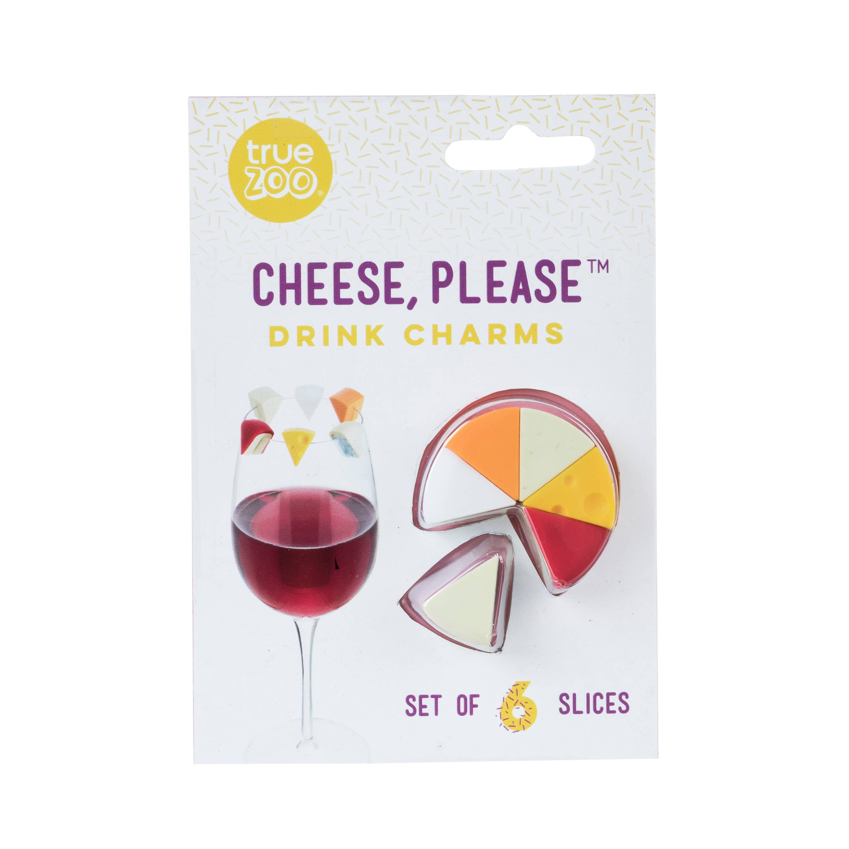 TrueZoo Cheese - Please Silicone Glass Markers - Set of 6