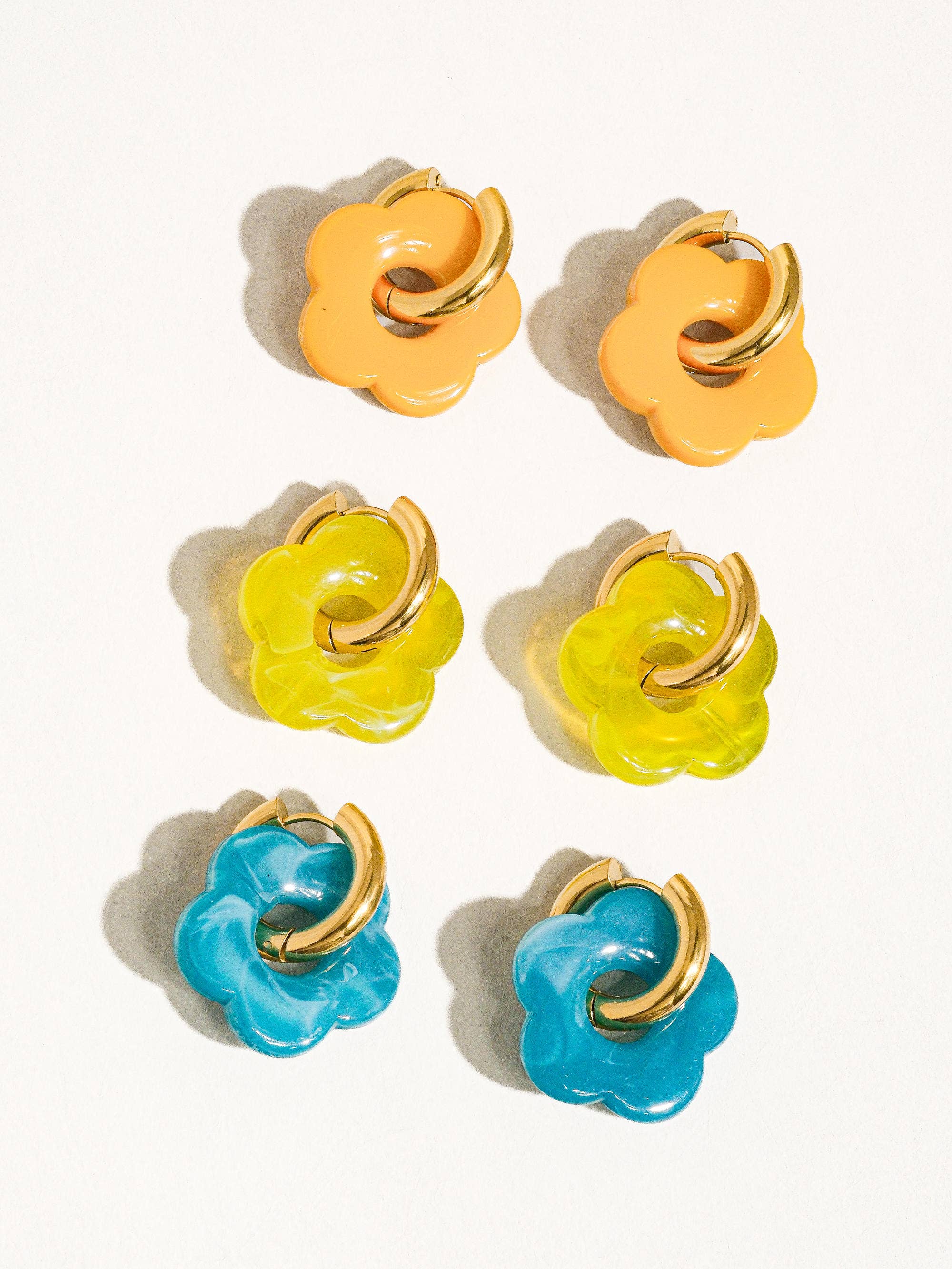 Petal 18K Gold Non-Tarnish Summer Flower Earring