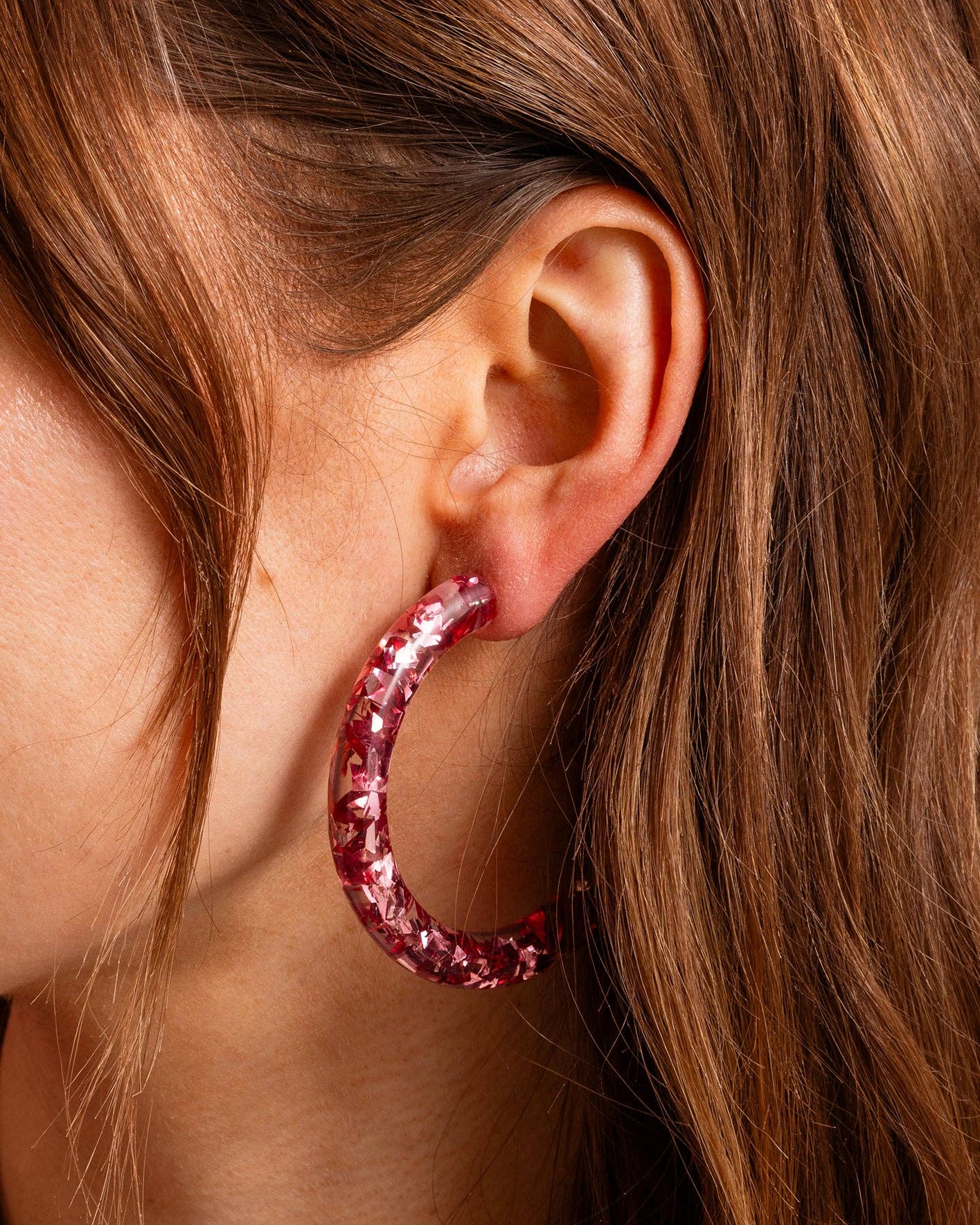 Confetti Hoop Earrings