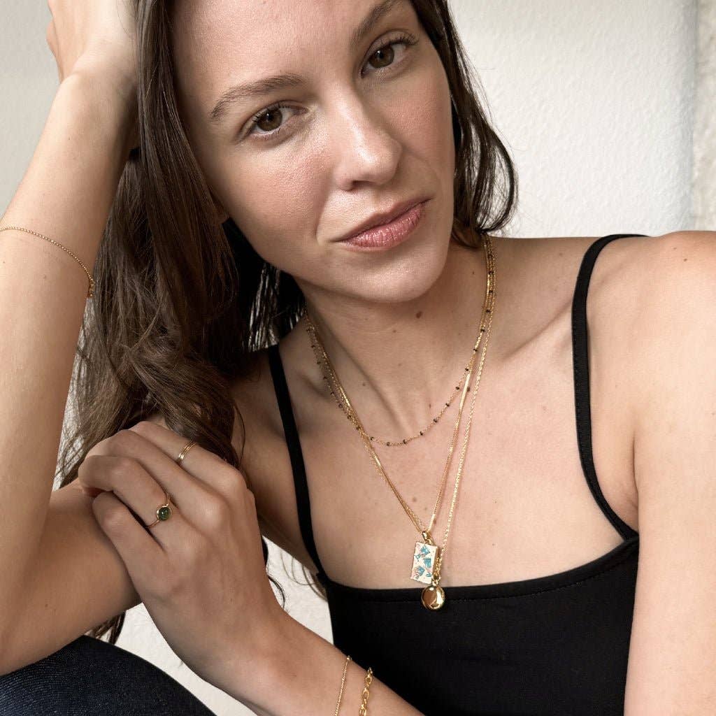 Three of Cups Tarot Pendant Necklace