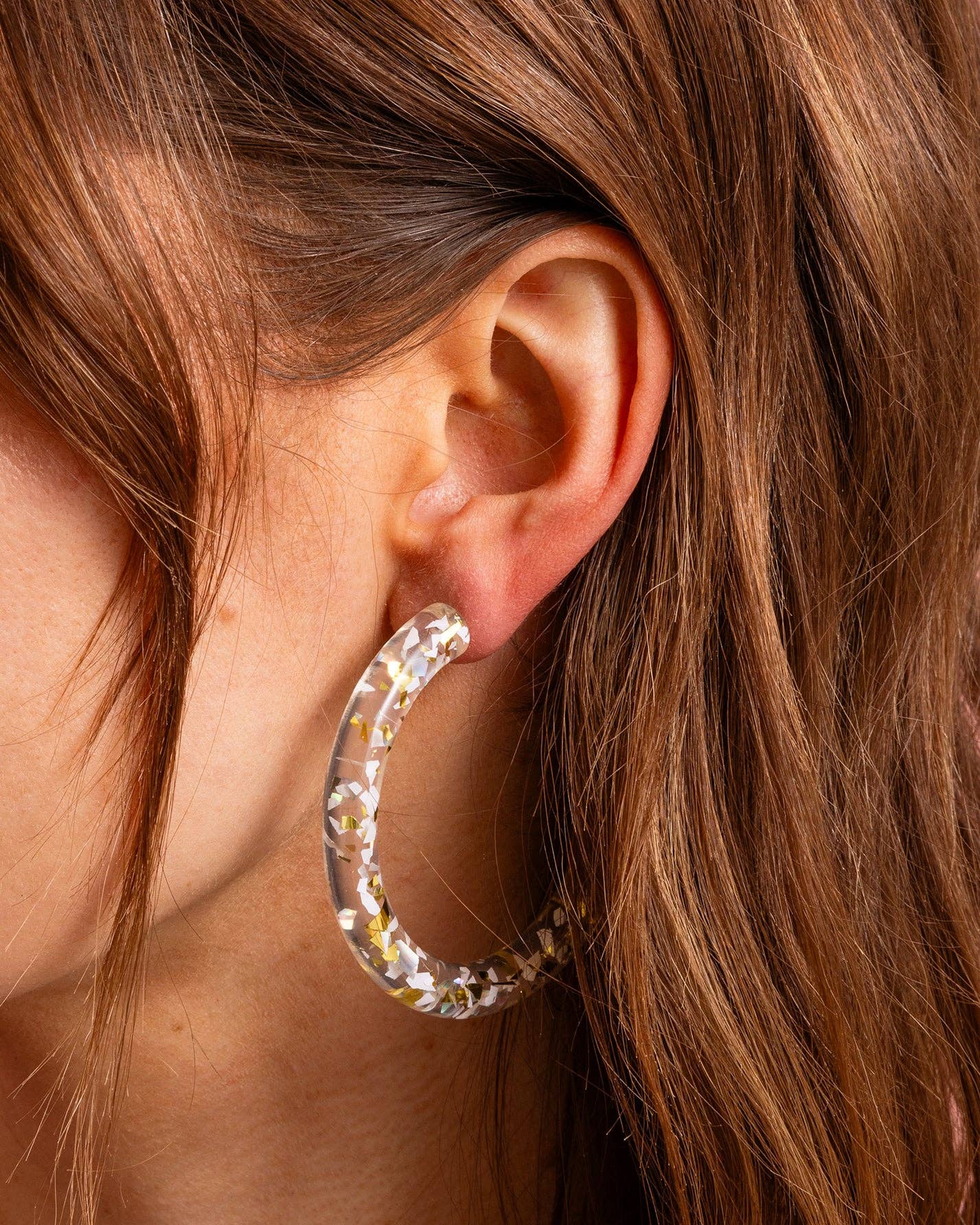 Confetti Hoop Earrings