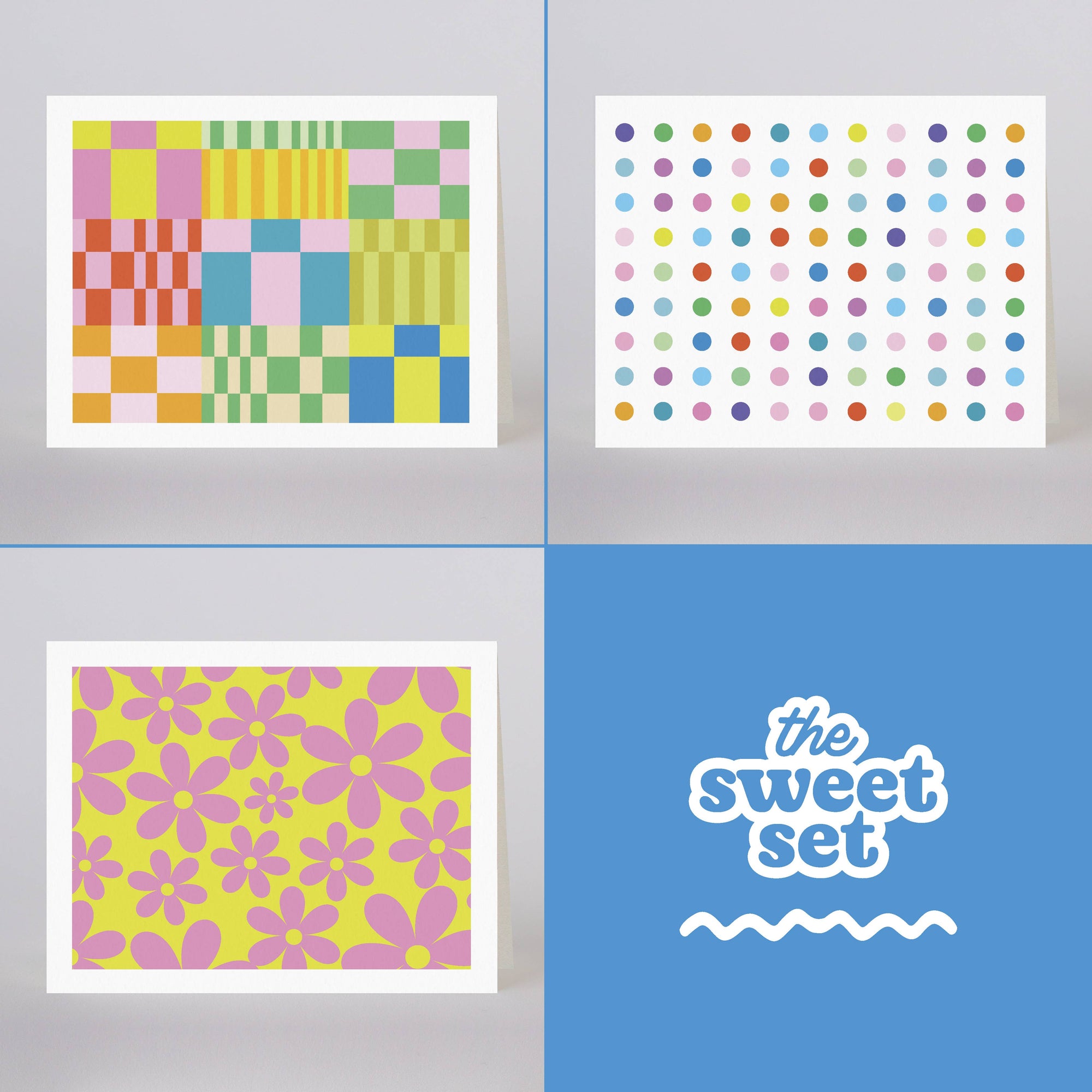 THE SWEET SET: Boxed Set of 6 Blank Cards