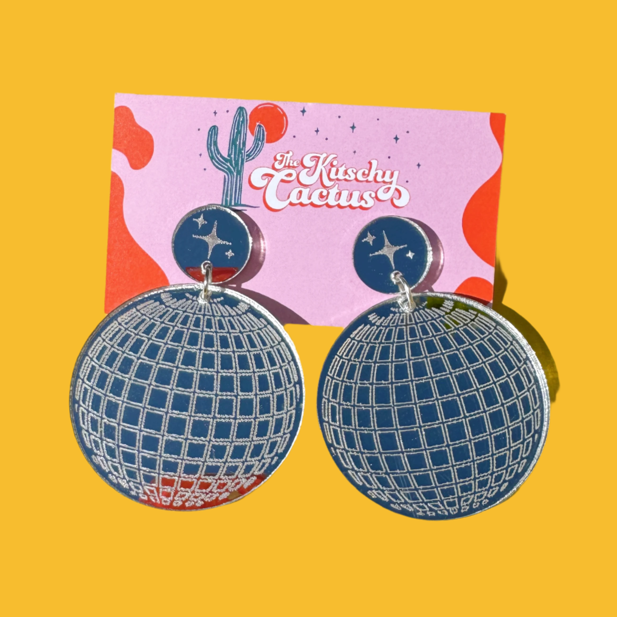 Stayin Alive-Disco Ball Earrings