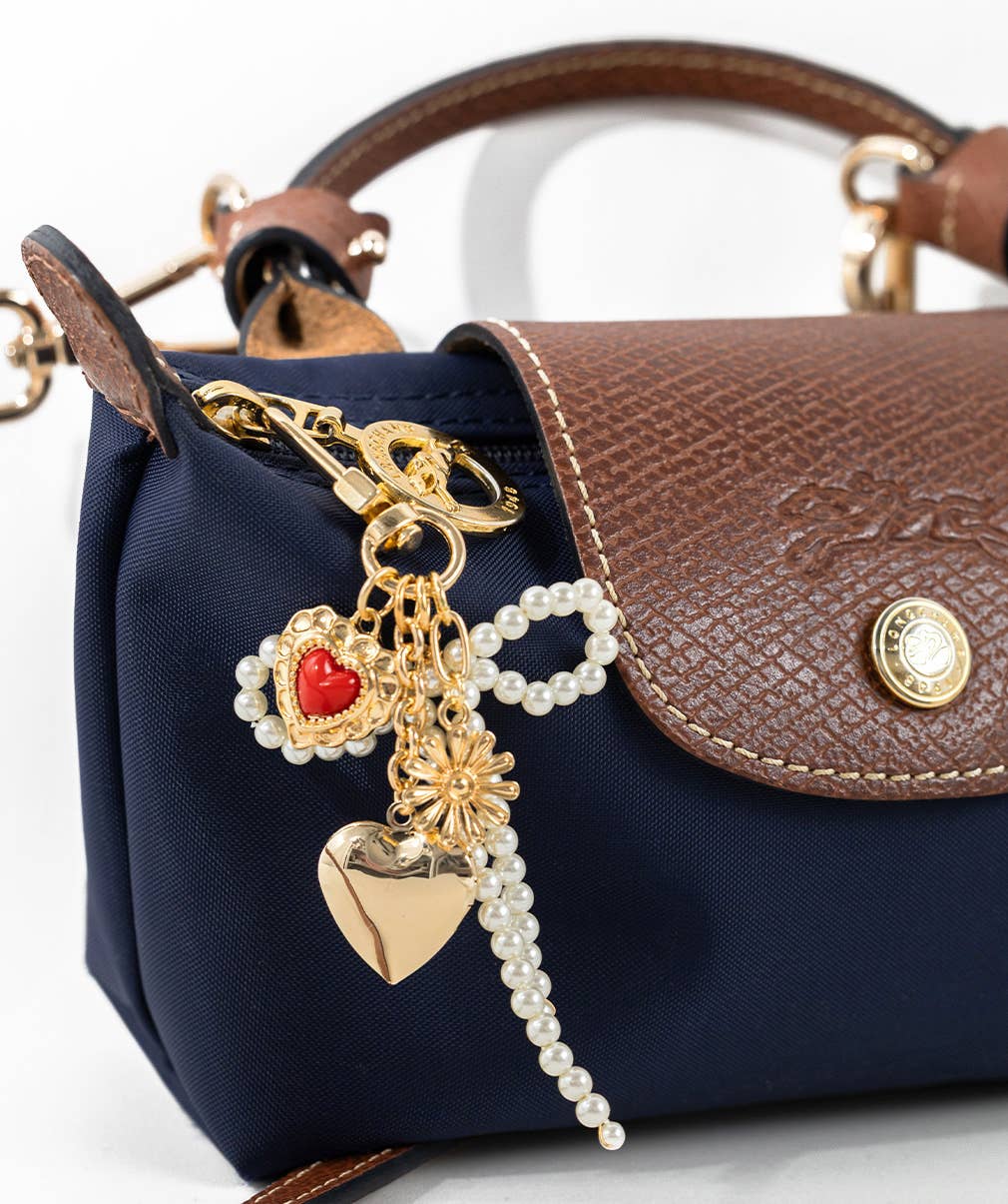 Multi Line Vintage Gothic Bag Charm