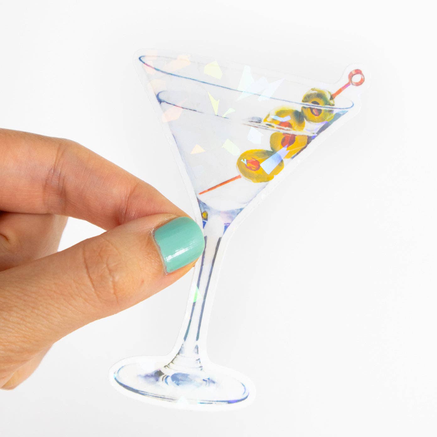 Martini Cocktail Prism Vinyl Sticker