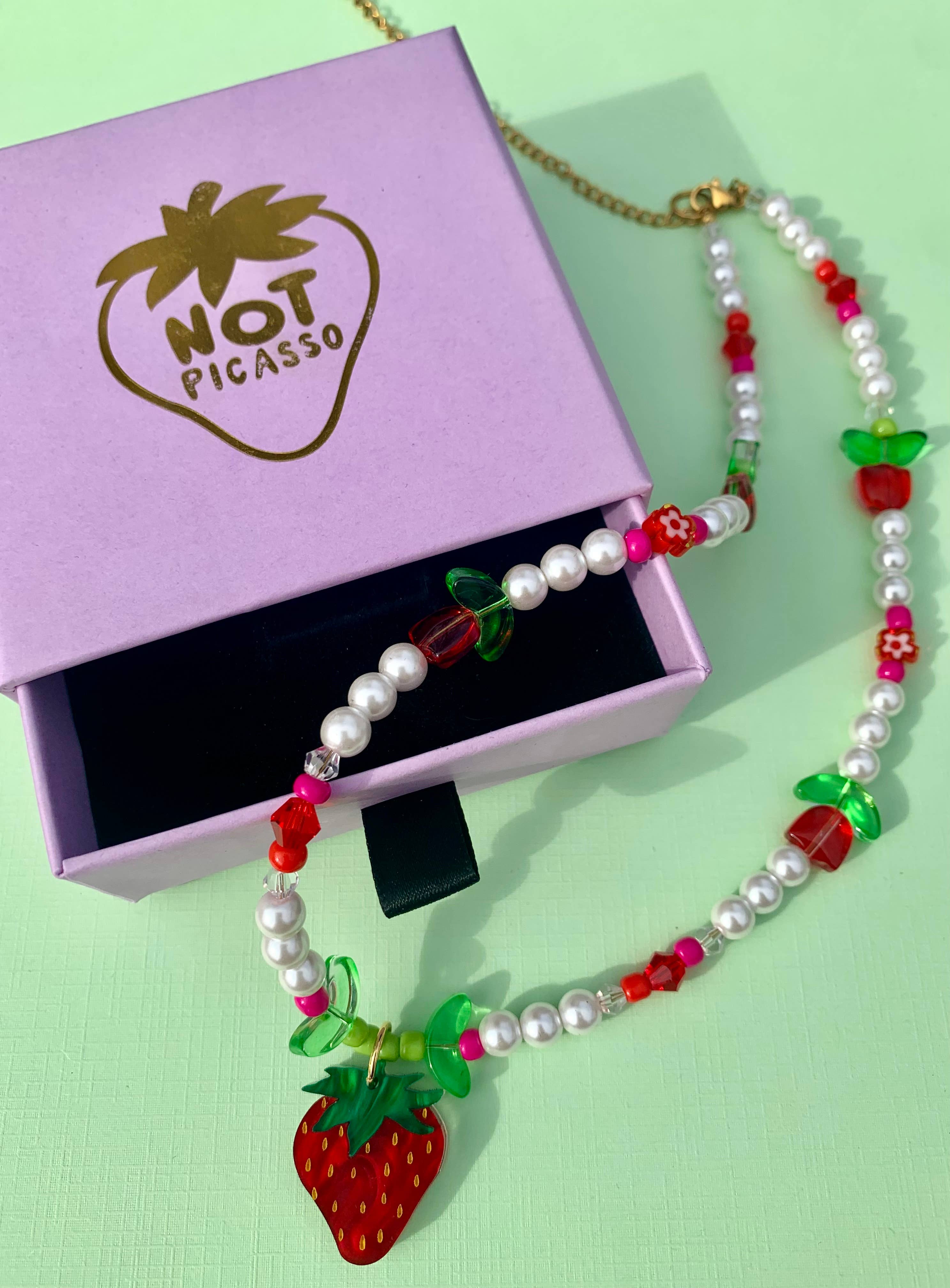 Baby Berry Beaded Necklace