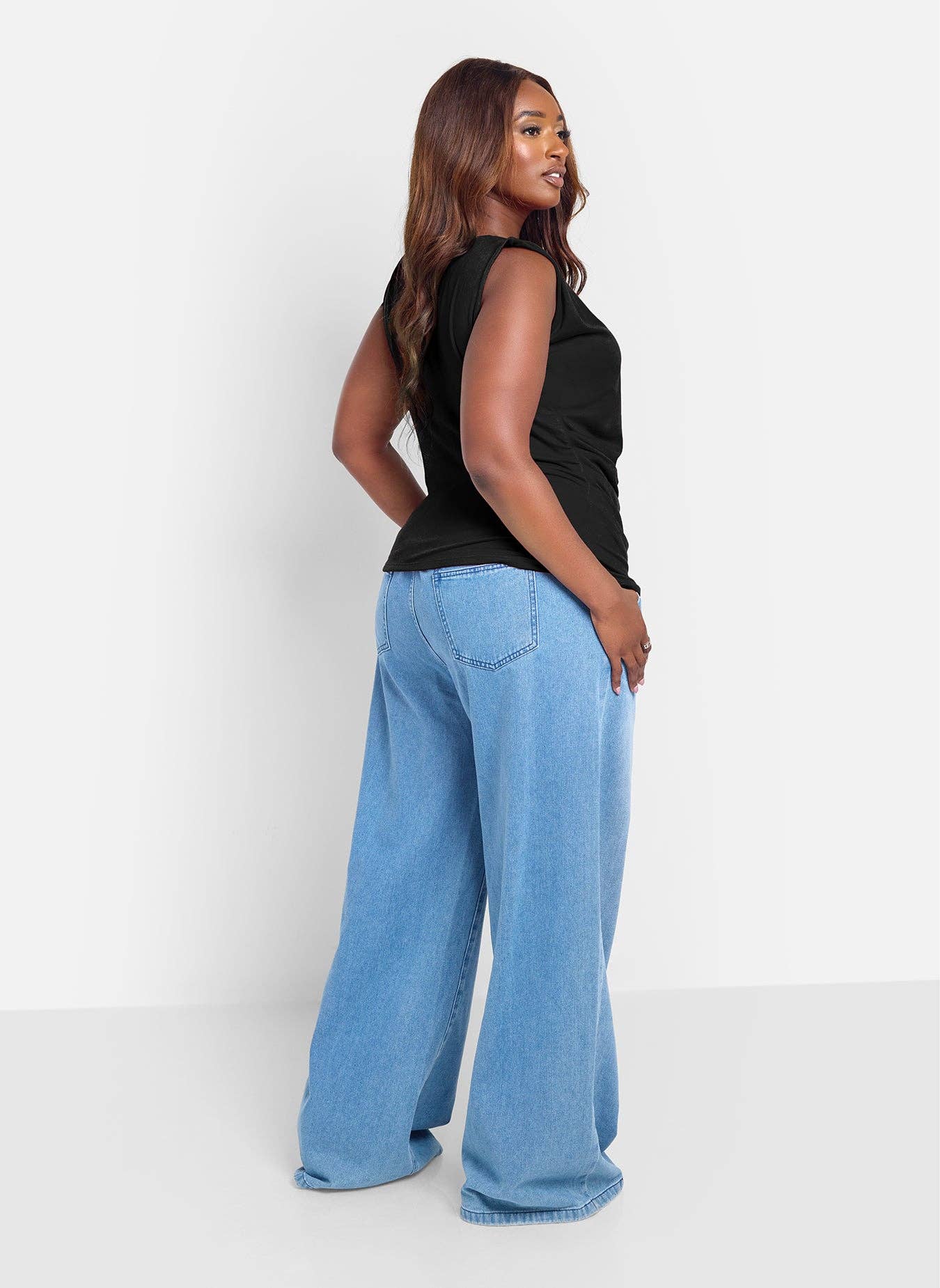 Gabriella Draped Sleeveless Top