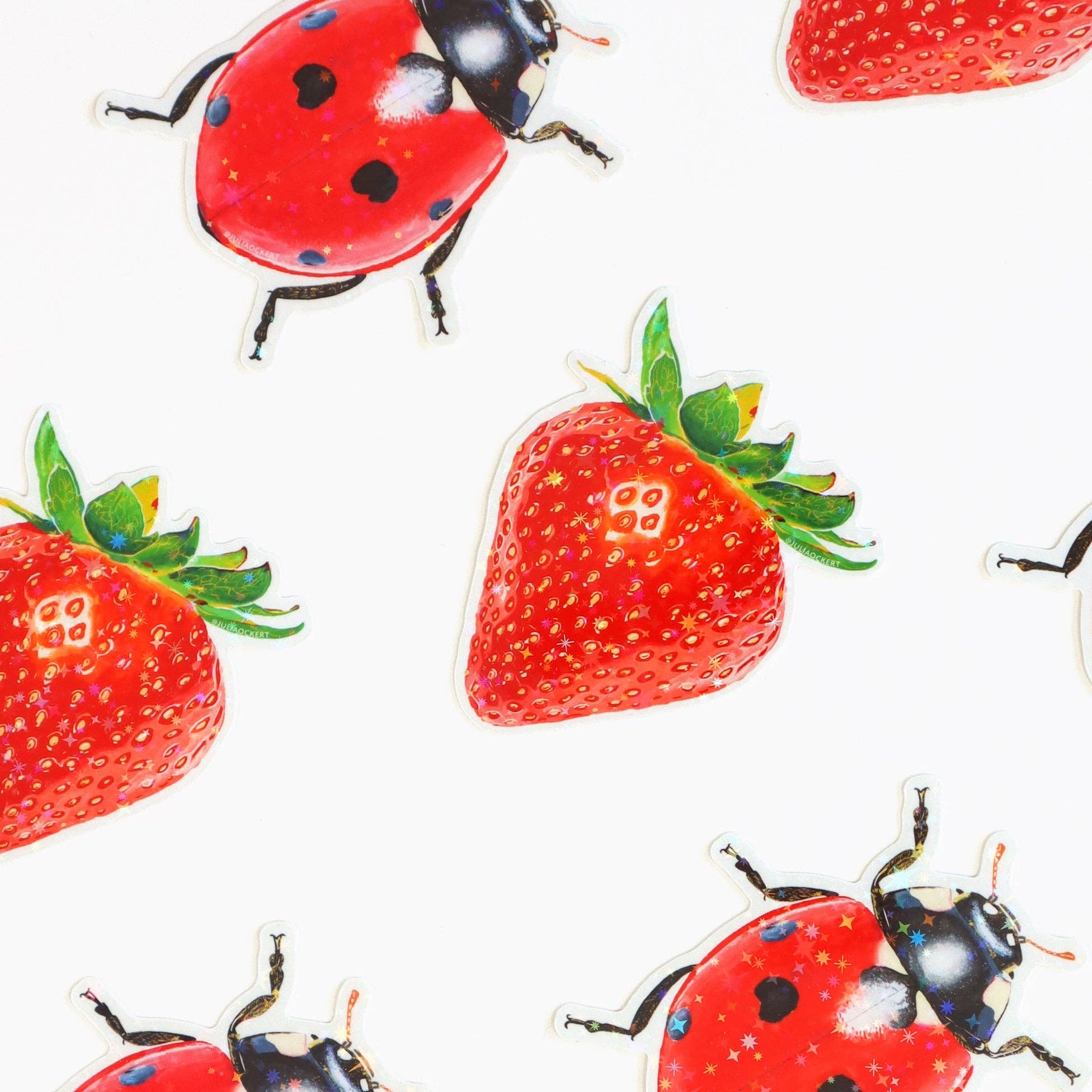 Starry Ladybug / Lady Beetle Sticker