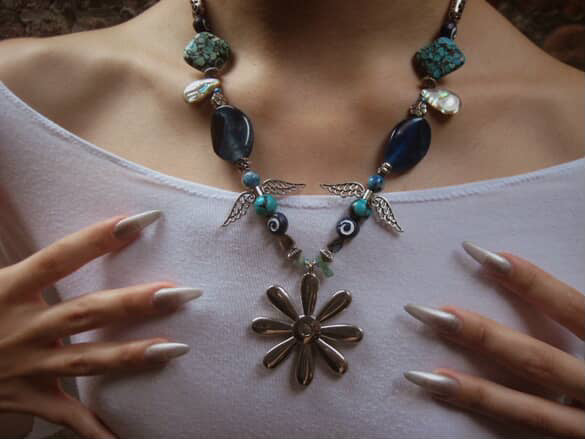 Wipeout Inspired Beaded Necklace