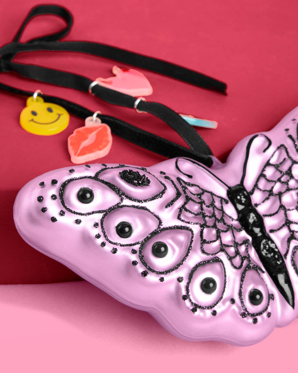 Butterfly Christmas Ornament w charms 5.5" Olivia Rodrigo