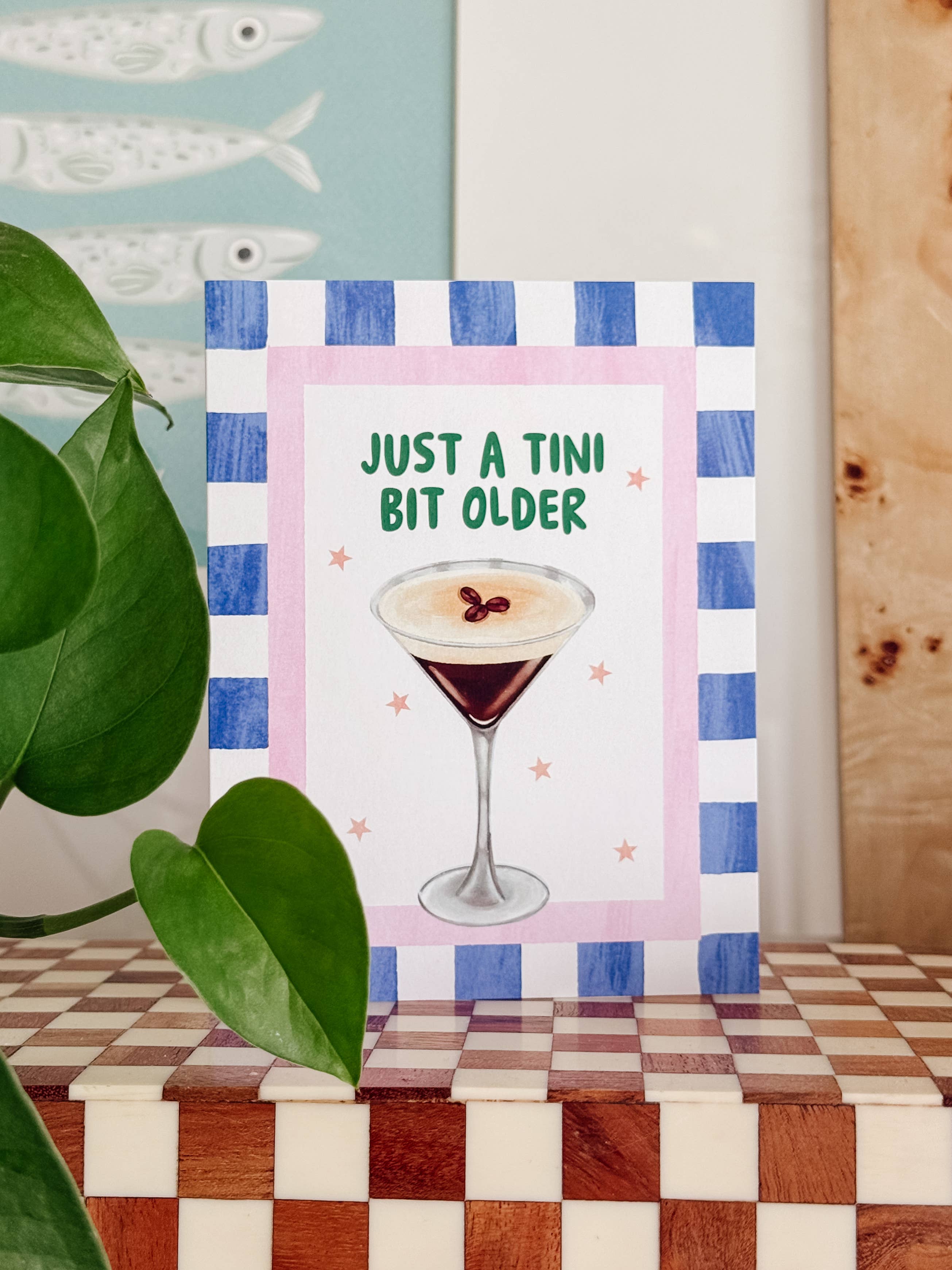 Tini Bit Older - Espresso Martini Cocktail Birthday Card