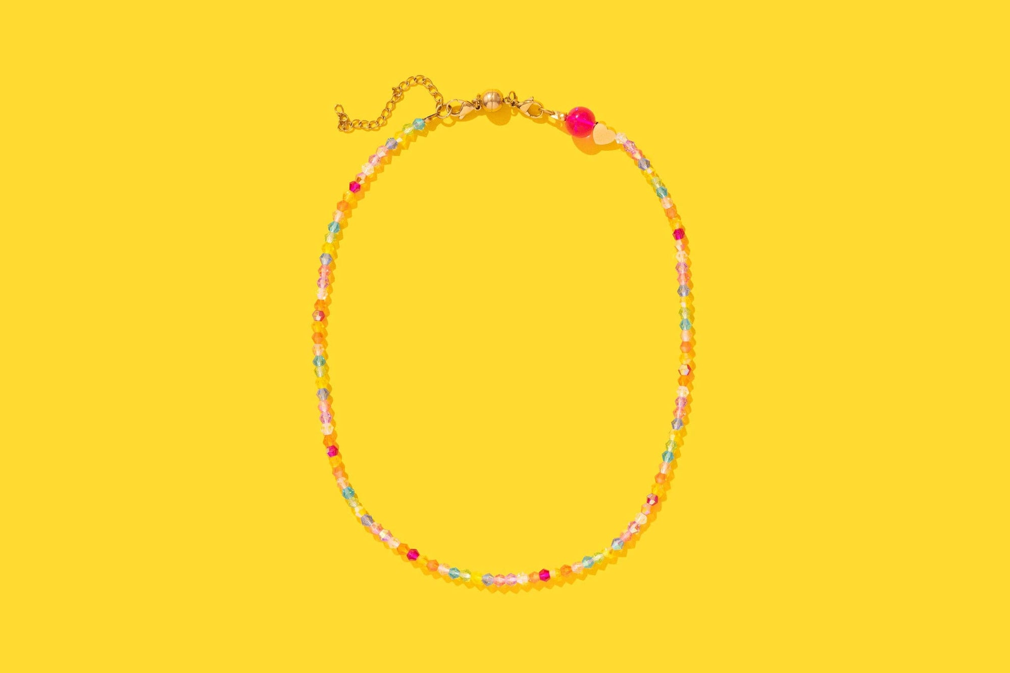 Beaded Necklace - Multi-Colored - Chloe
