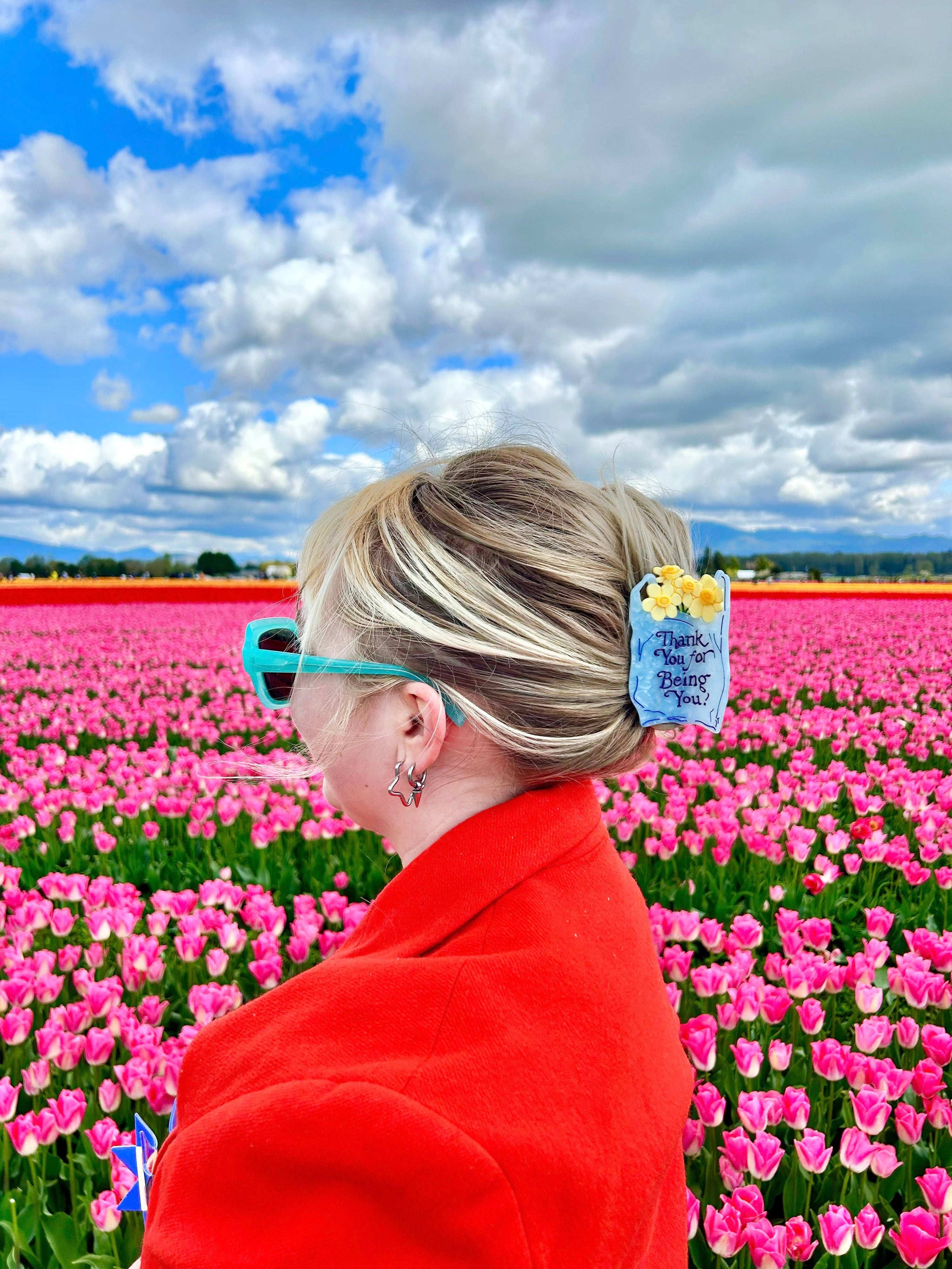 Thank You Bag Hair Claw TPF x Lindsey Cherek Waller