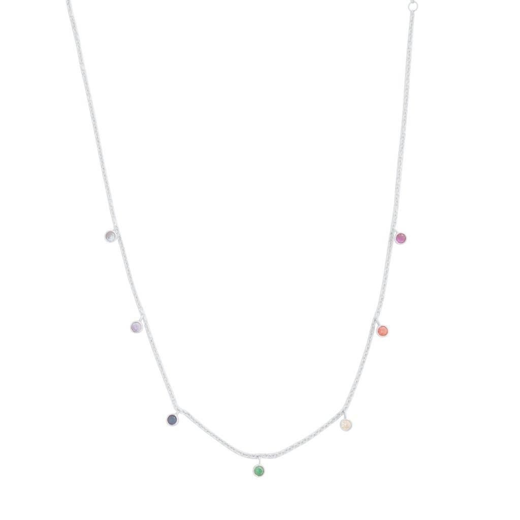 Rainbow Crystal Stardust Necklace