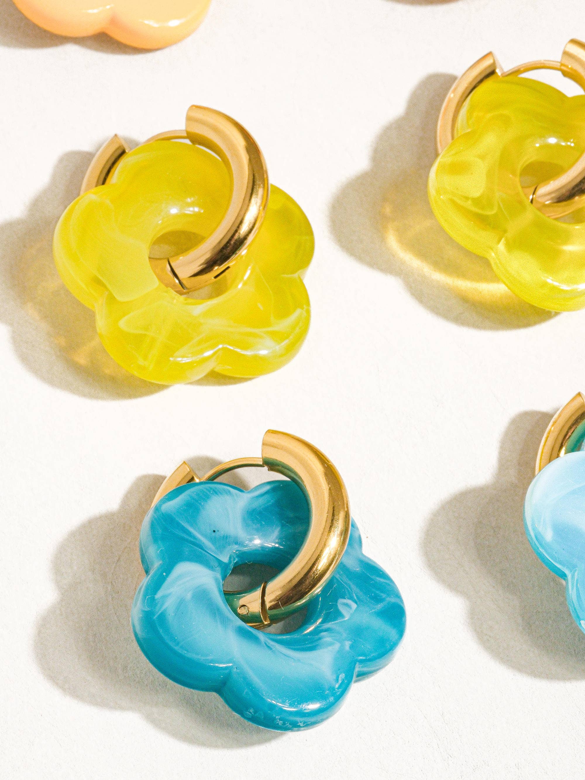 Petal 18K Gold Non-Tarnish Summer Flower Earring