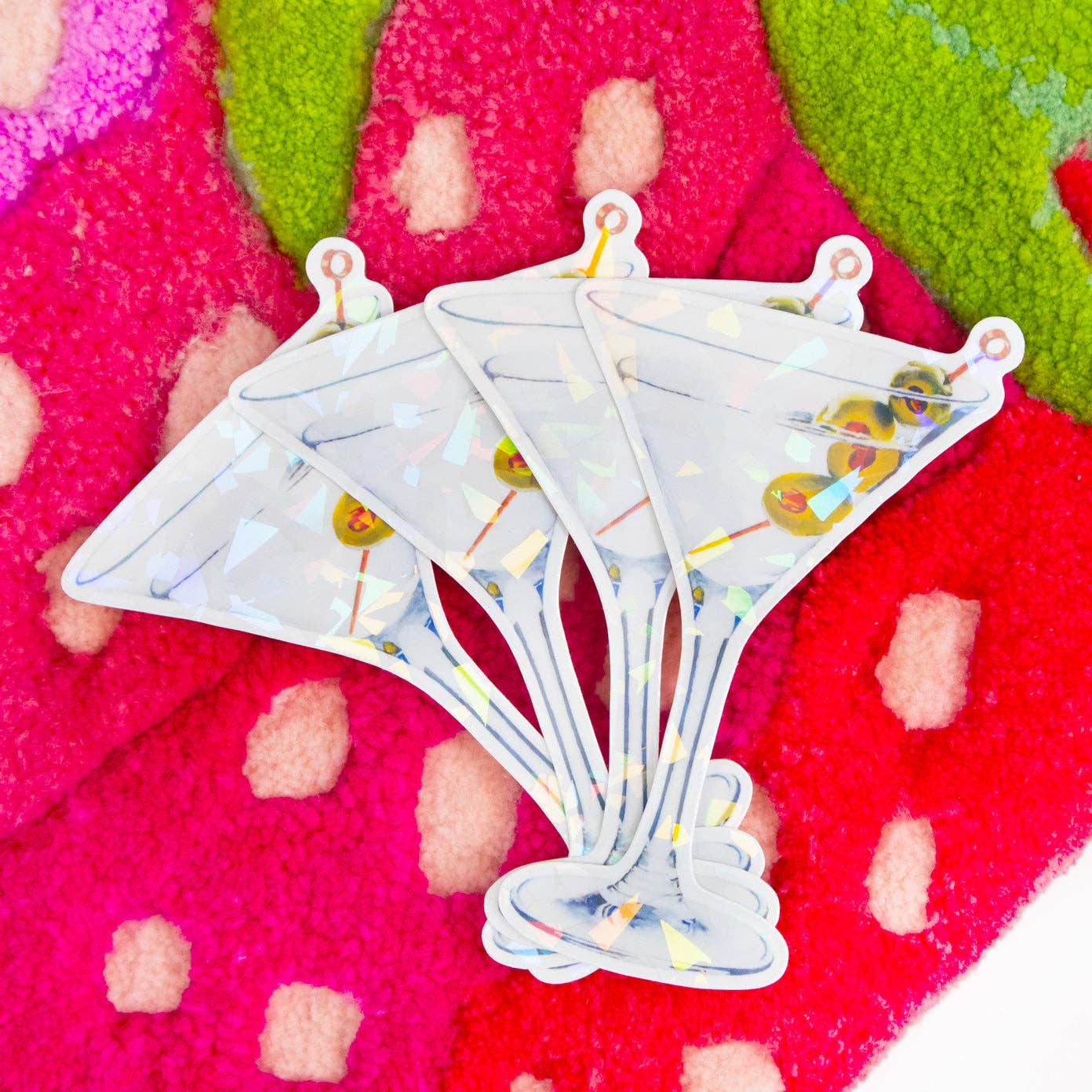 Martini Cocktail Prism Vinyl Sticker