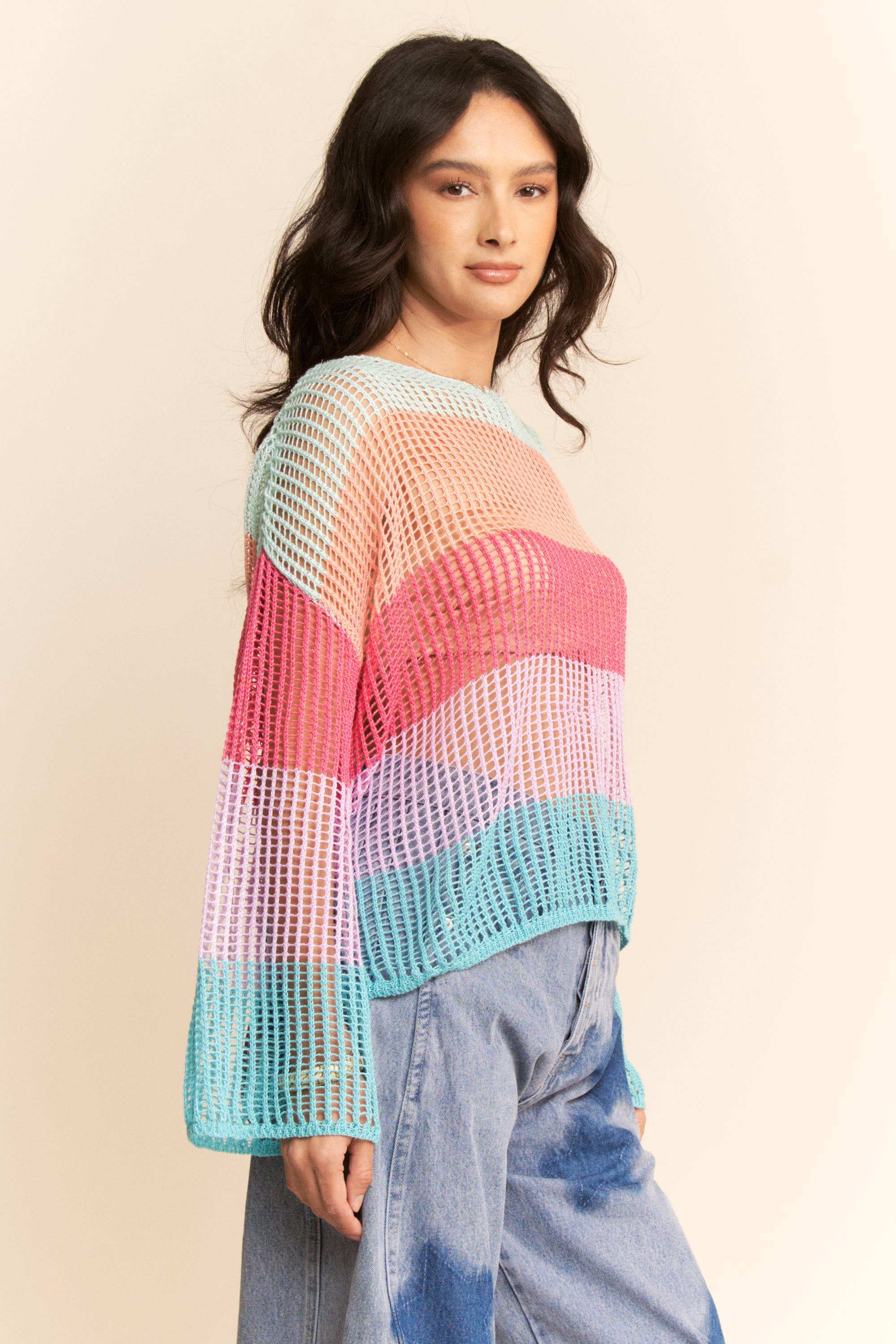 Bell Sleeve Cover-Up Top (Plus)
