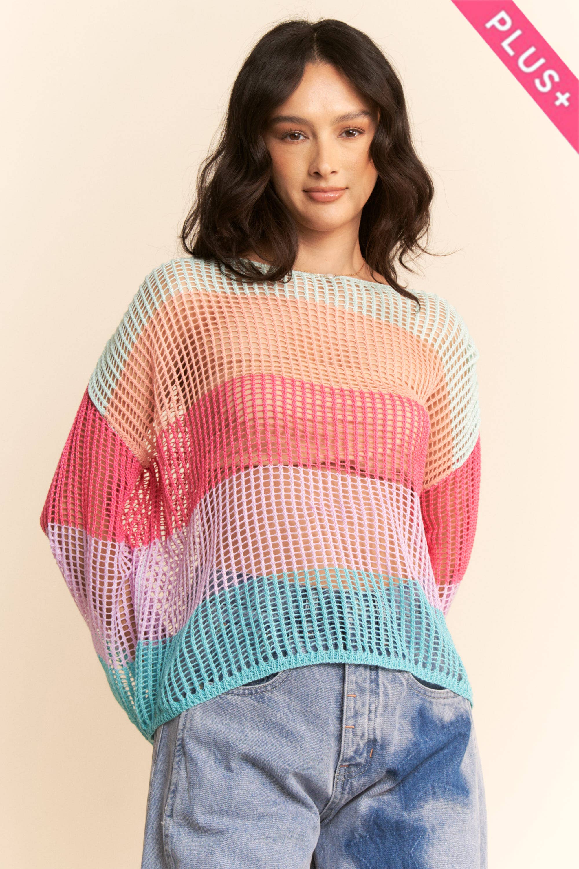 Bell Sleeve Cover-Up Top (Plus)