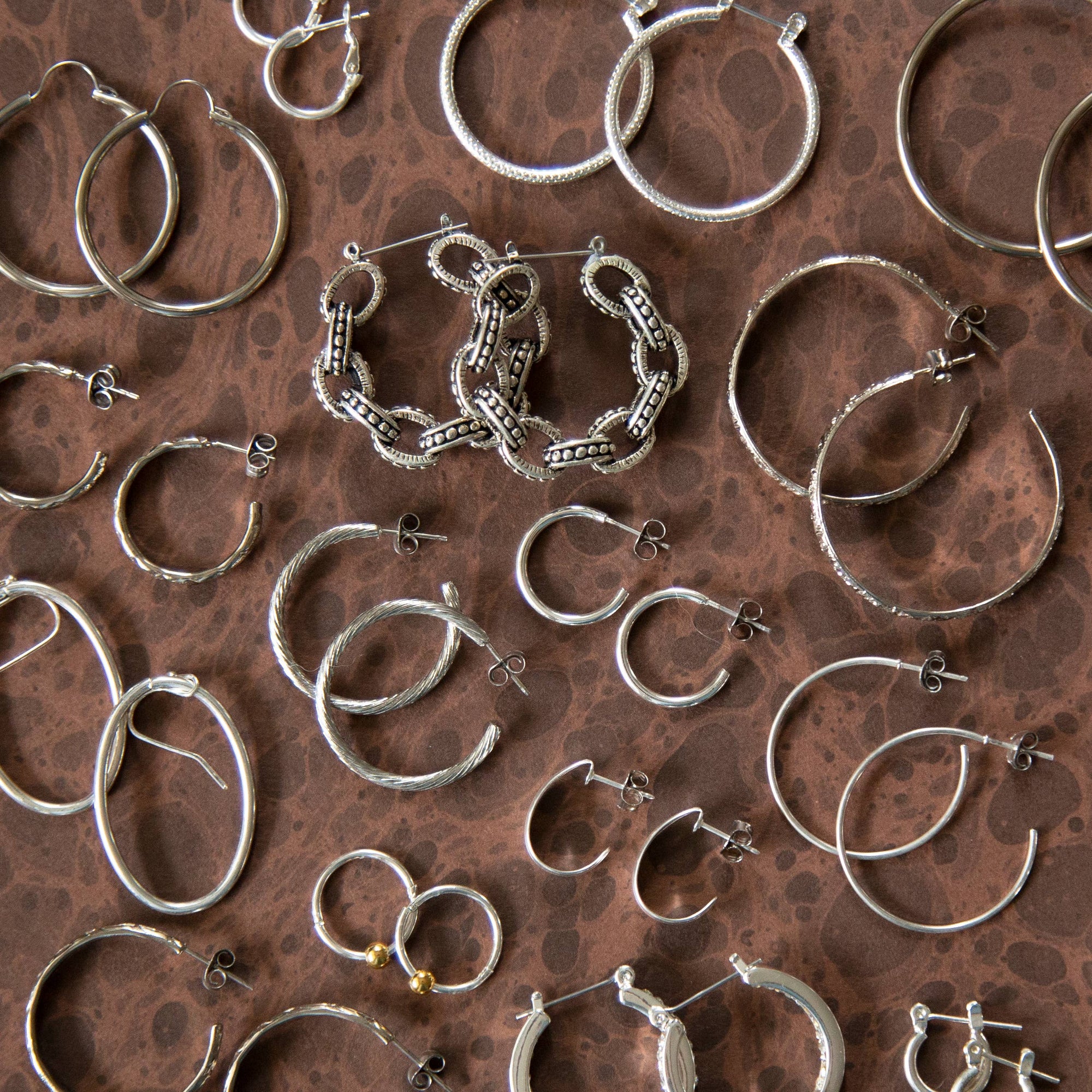 Vintage Silver Hoops - Variety