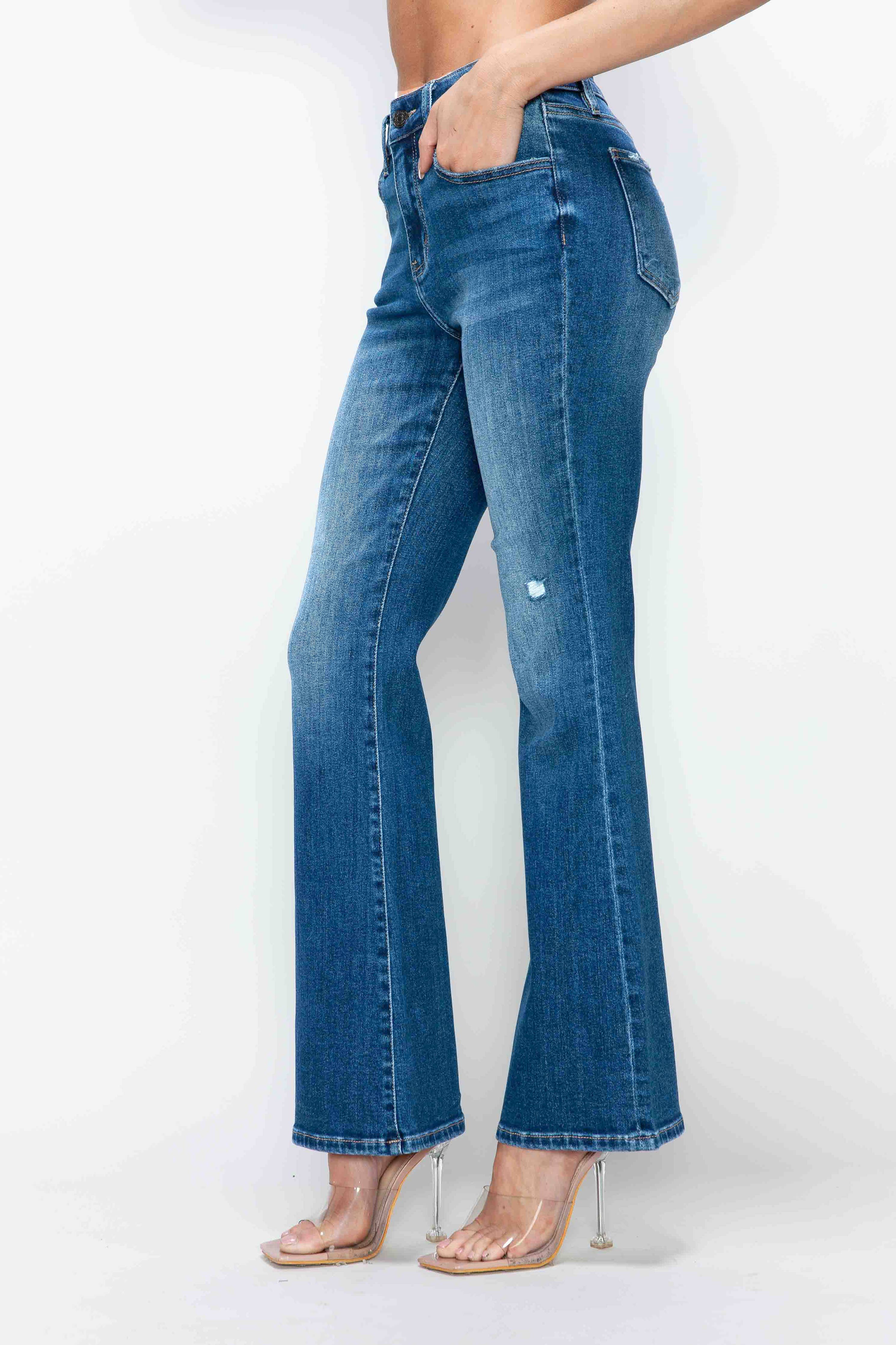 High Rise Boot Cut Jeans