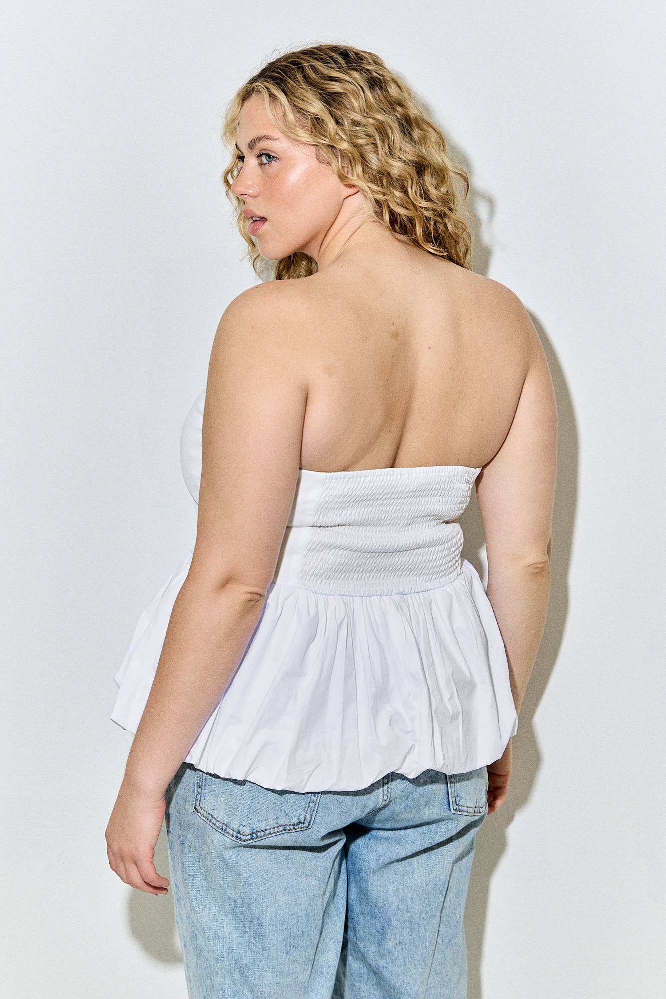 PLUS SIZE TUPE TOP BLOUSE