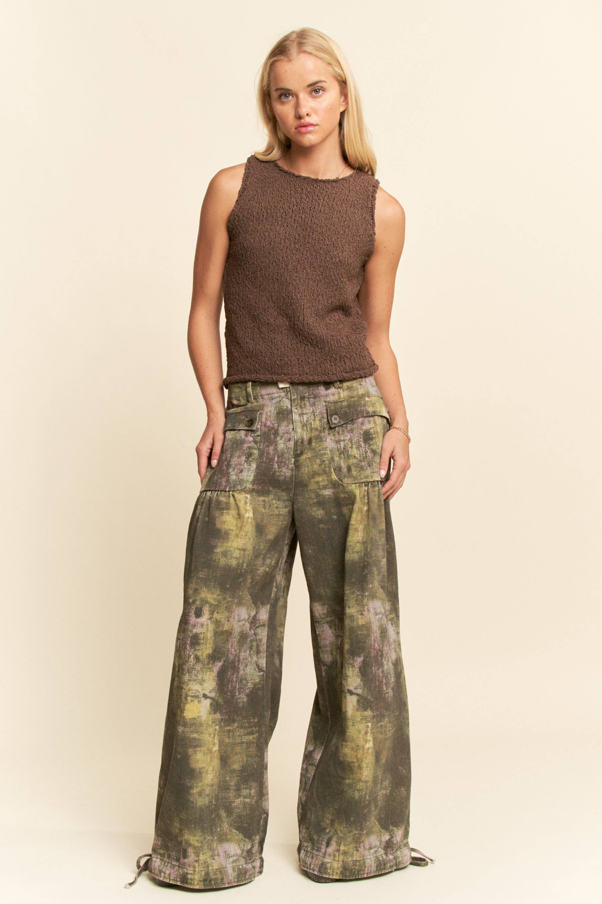 Sleeveless Knit Tank Top