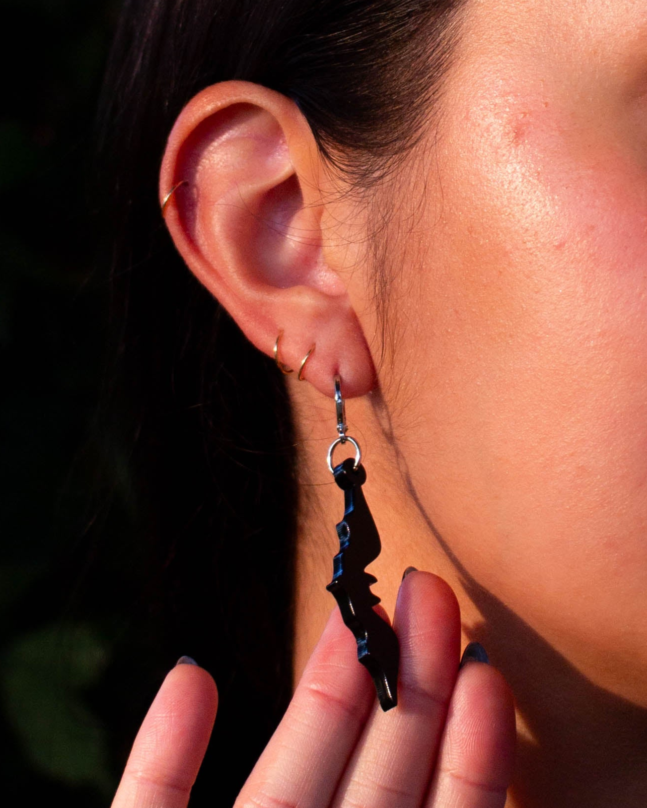 Feeling Batty Charm Earring