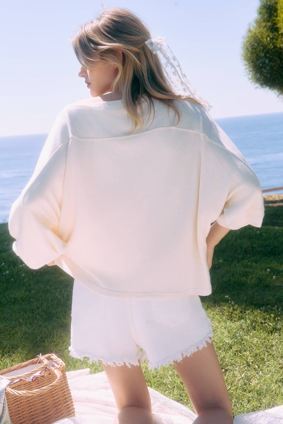 Soft Knit Loose-fit Pullover Top (Plus)