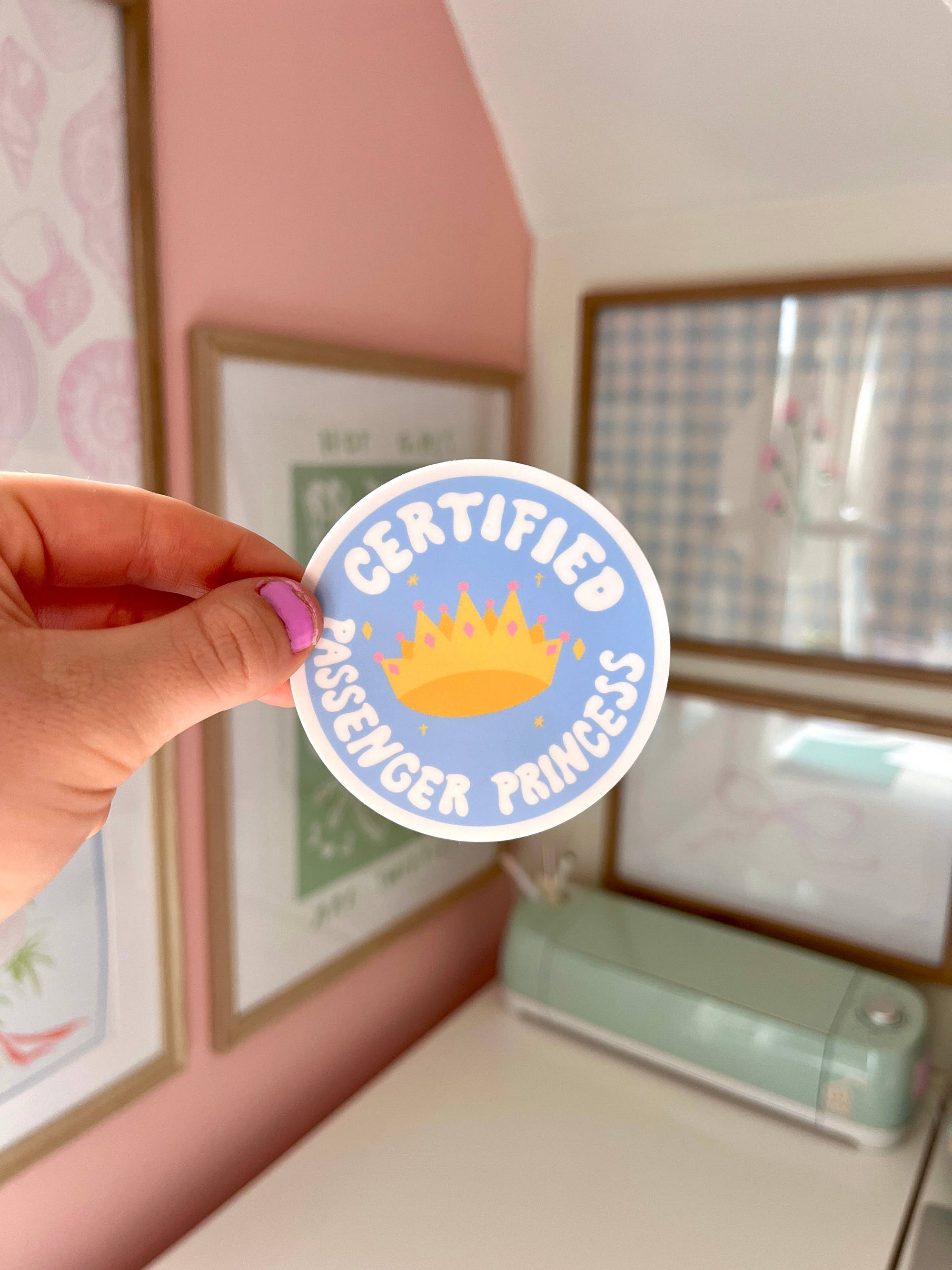 Certified Passenger Princess Sticker