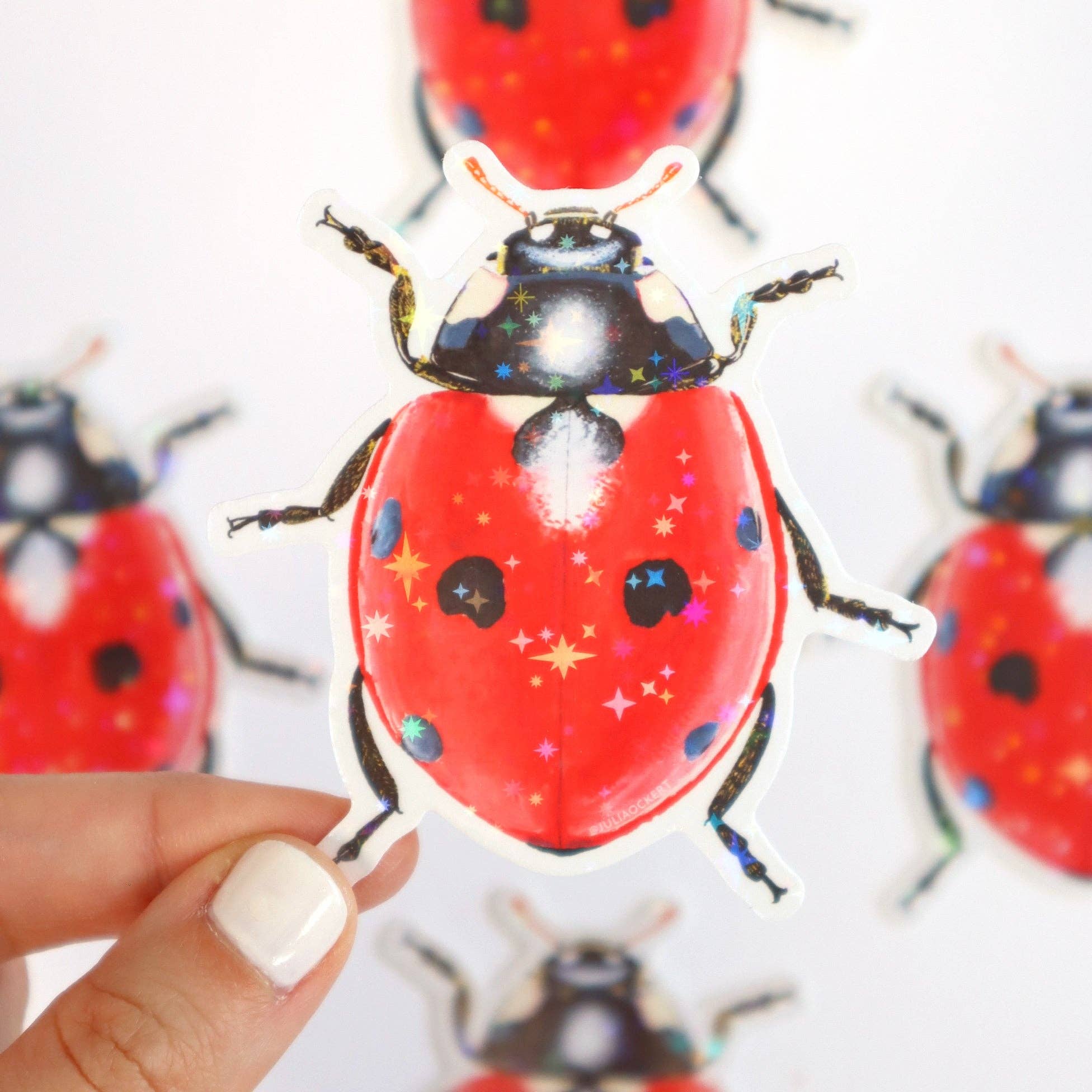 Starry Ladybug / Lady Beetle Sticker