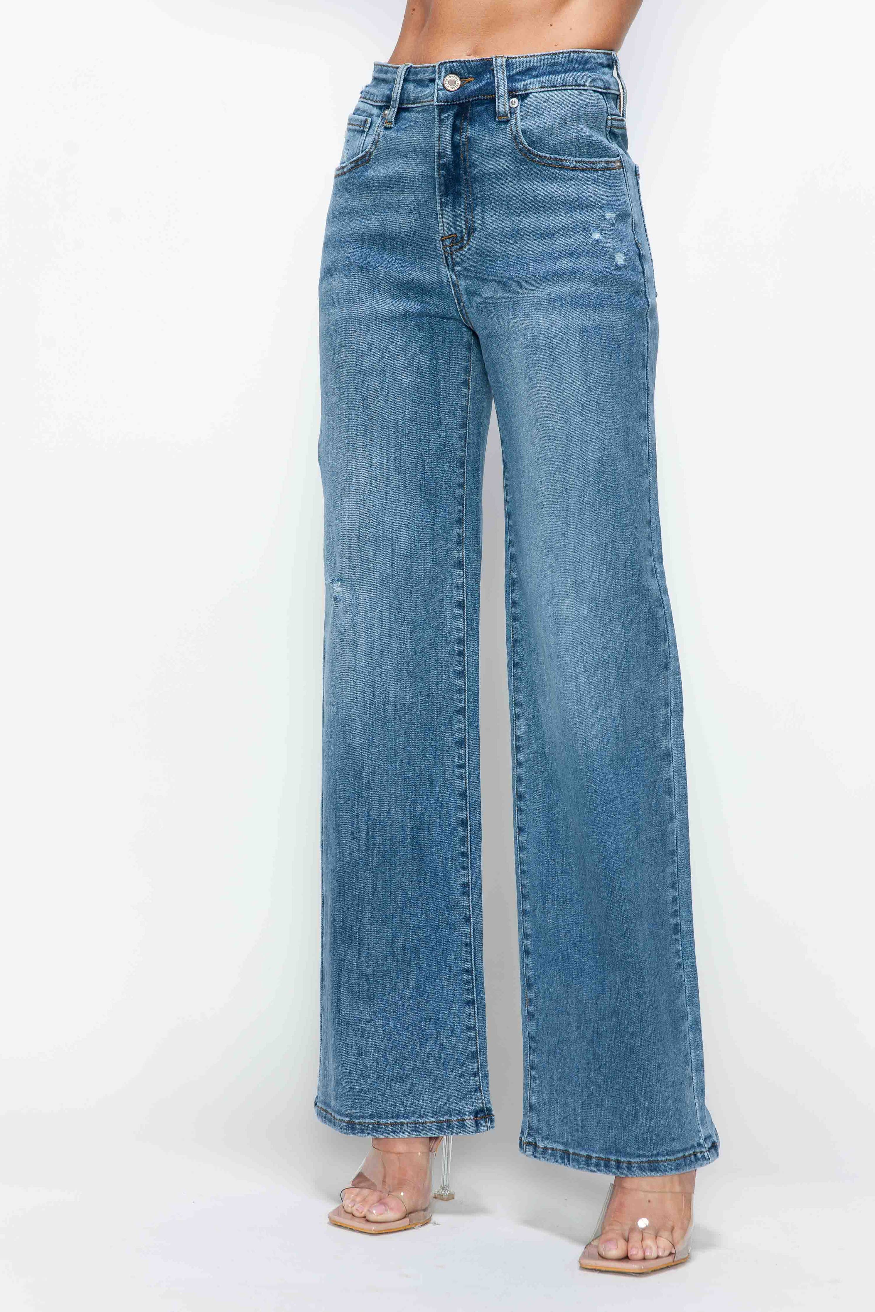 High Rise Wide Leg Jeans