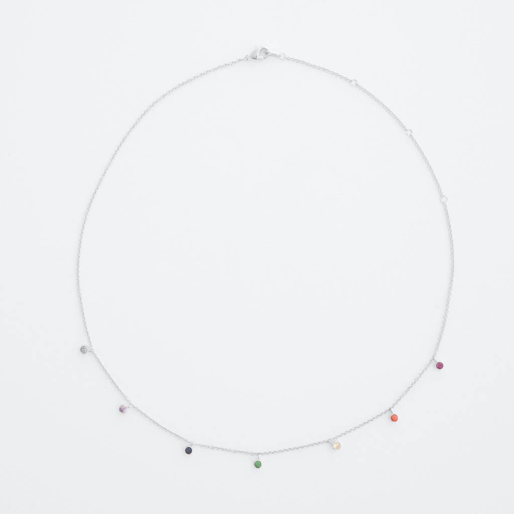 Rainbow Crystal Stardust Necklace