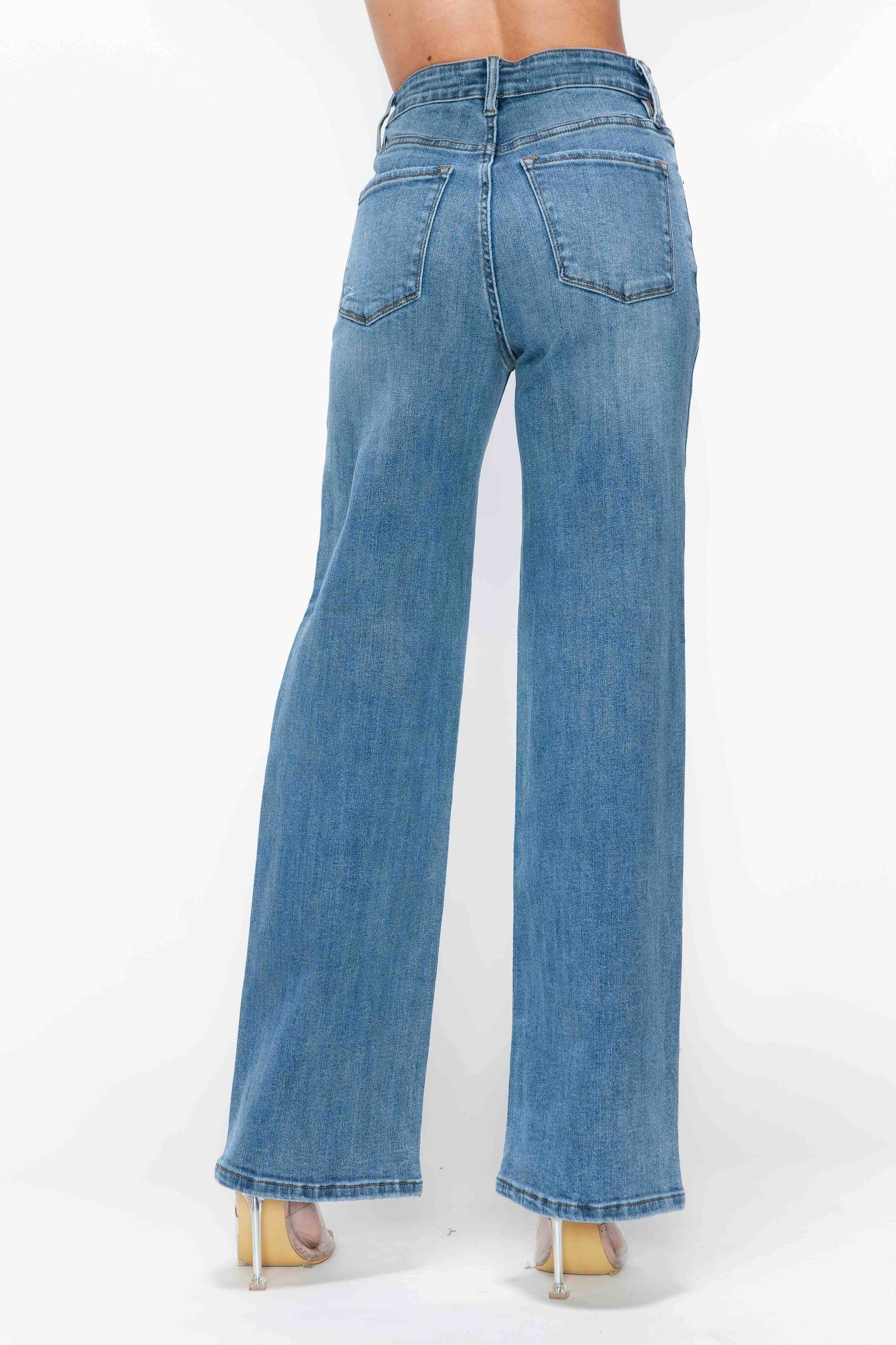 High Rise Wide Leg Jeans