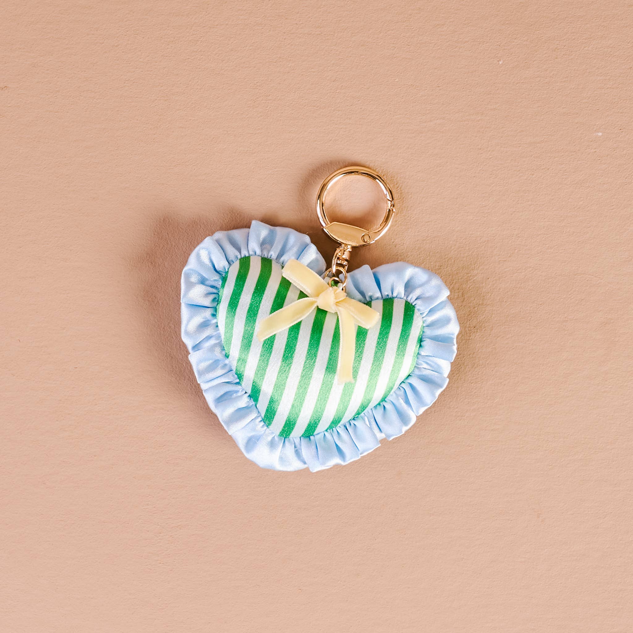 Puffy Heart Bag Charm-Cool Crush