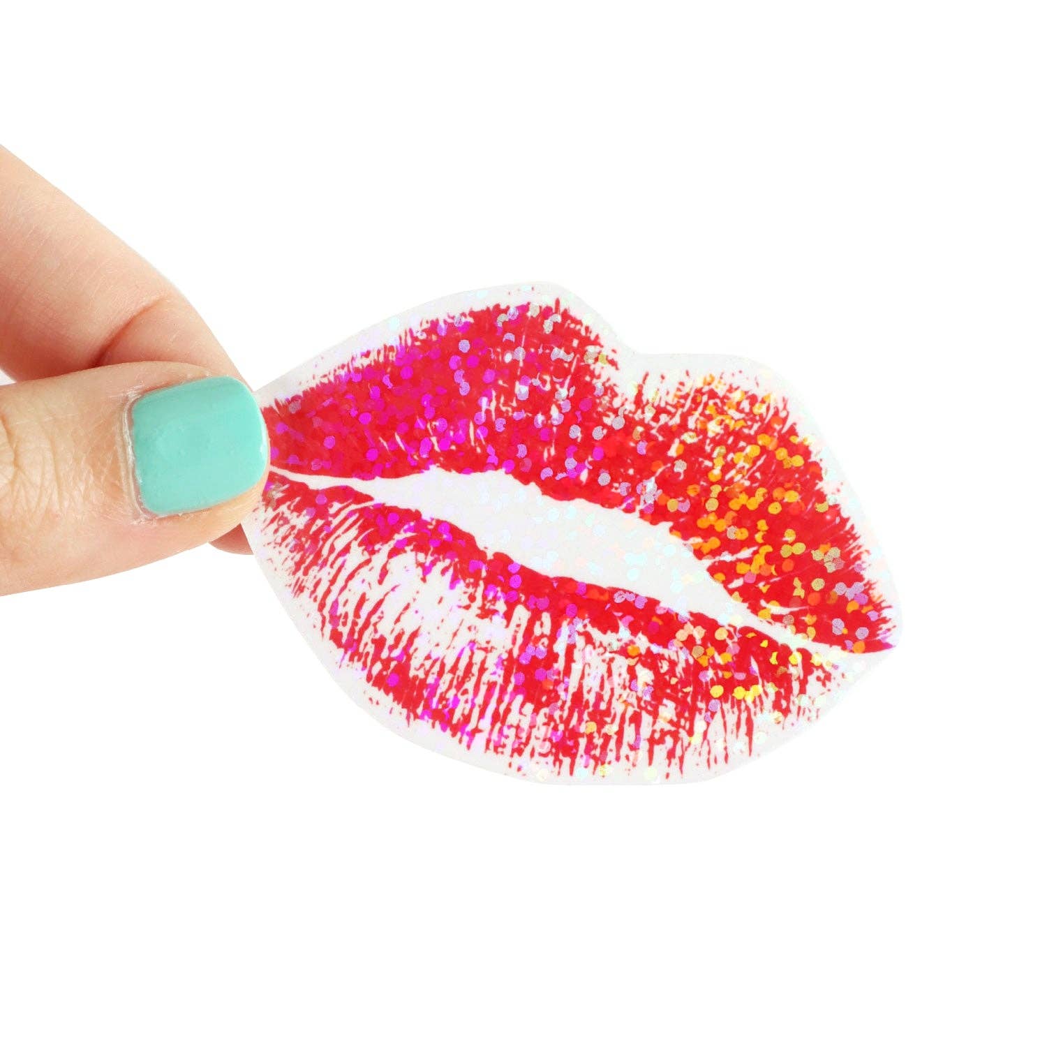 Lipstick Kiss / Bisou Glitter Sticker