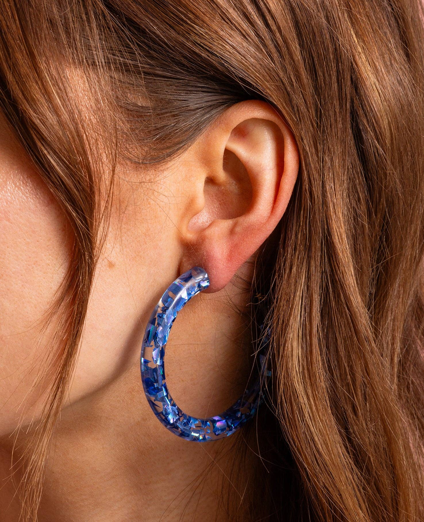 Confetti Hoop Earrings