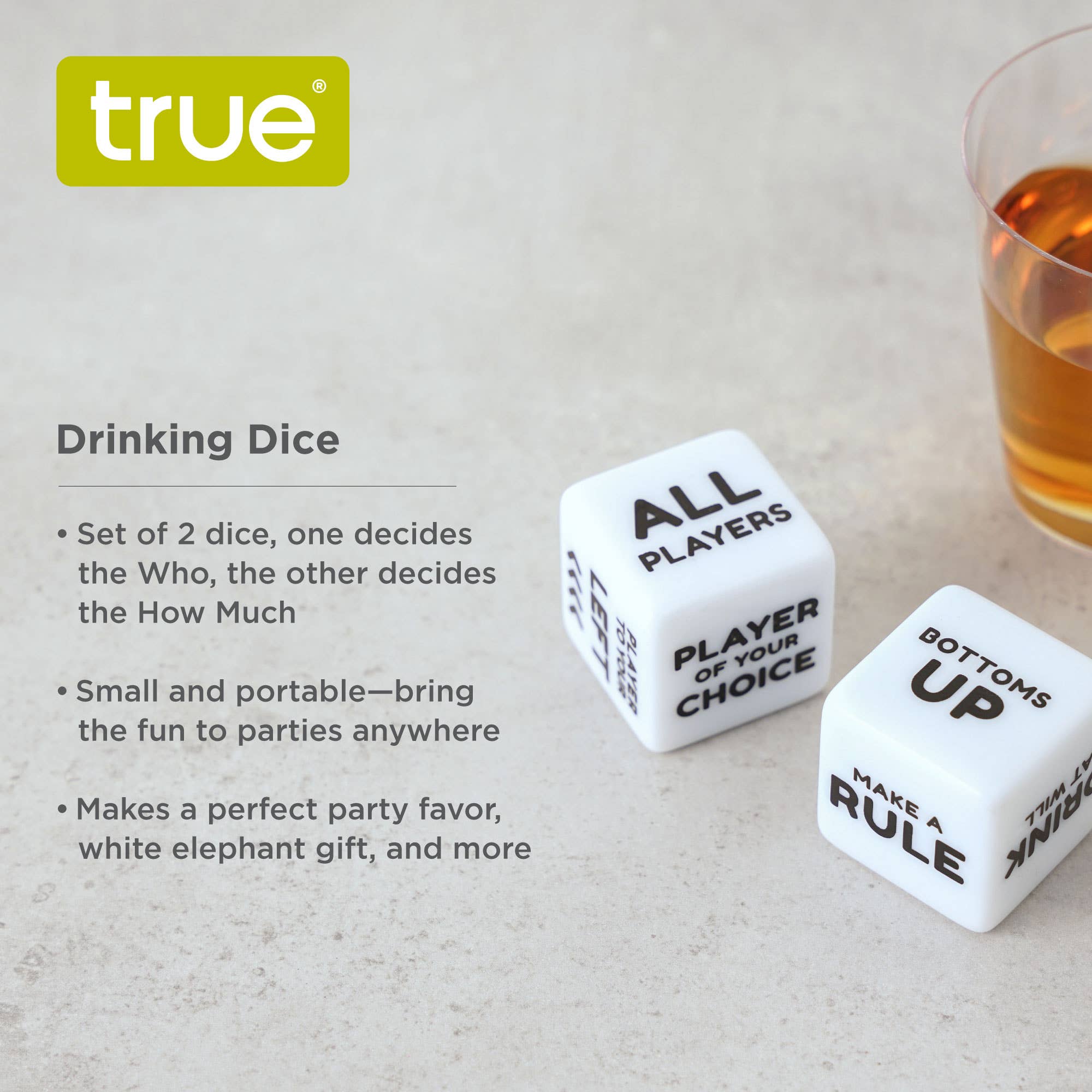 Drinking Dice Party Game - Set of 2