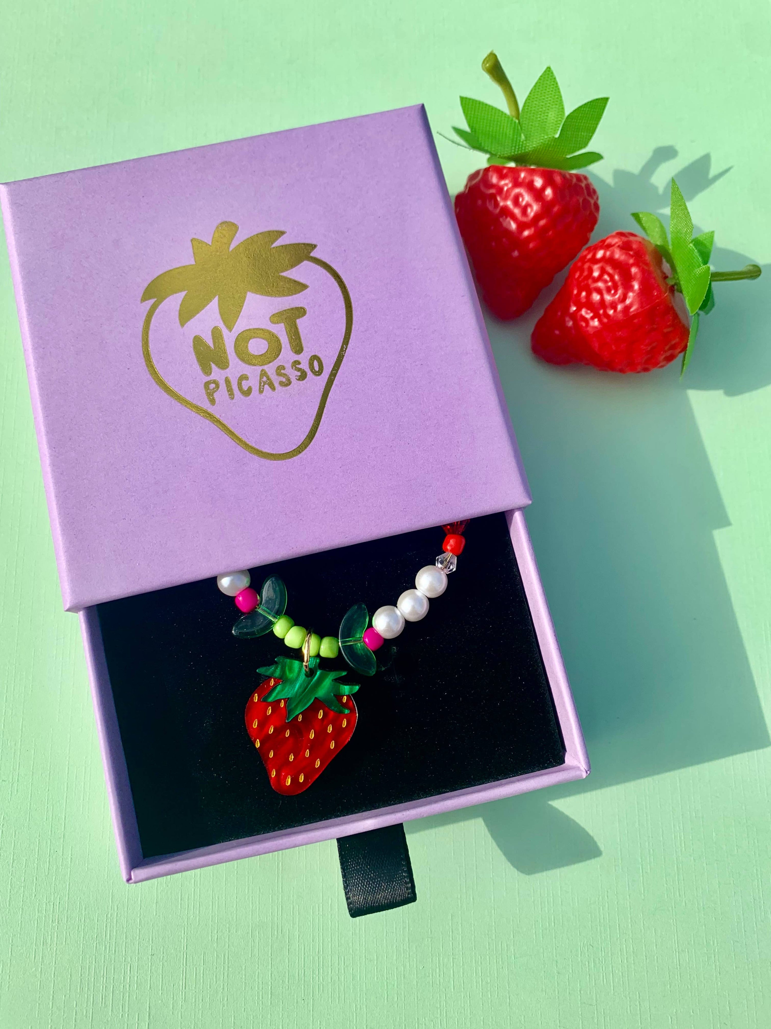 Baby Berry Beaded Necklace
