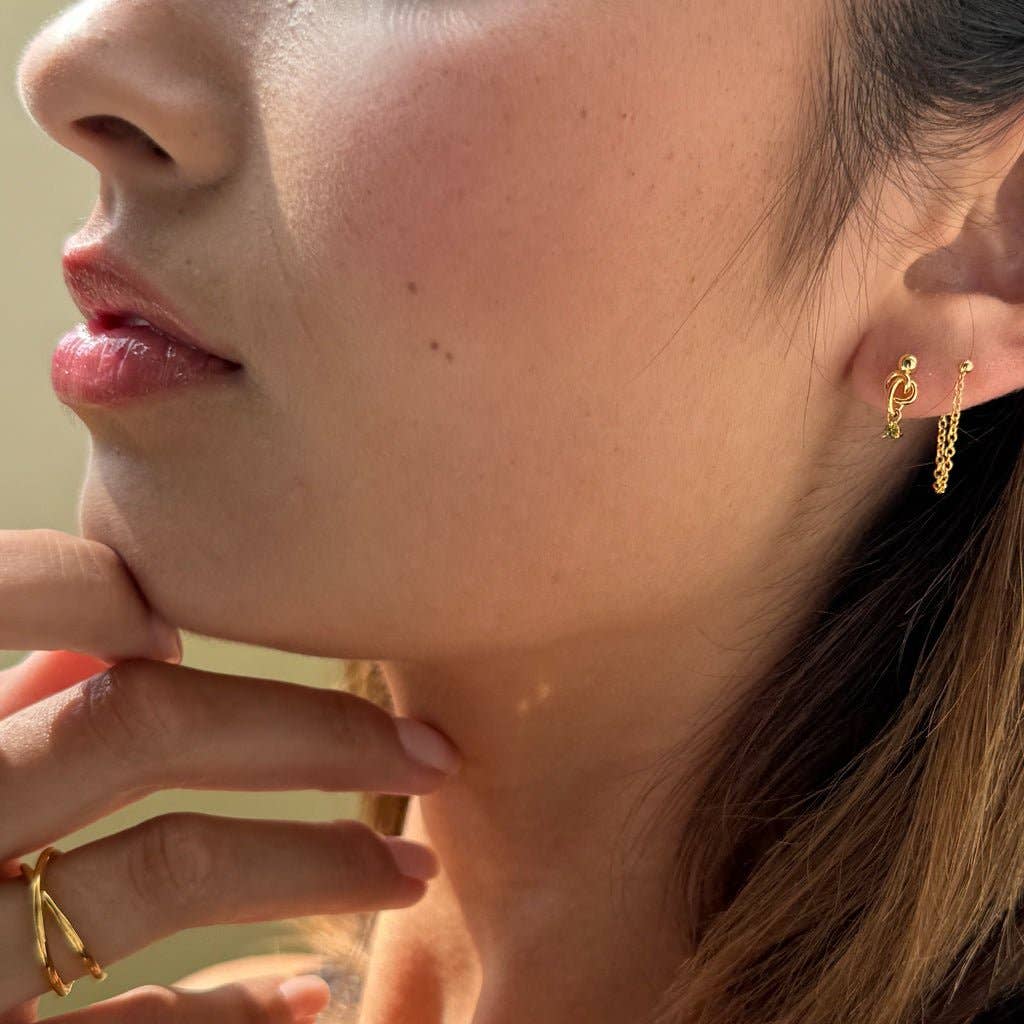 Knotty Serpent Earrings
