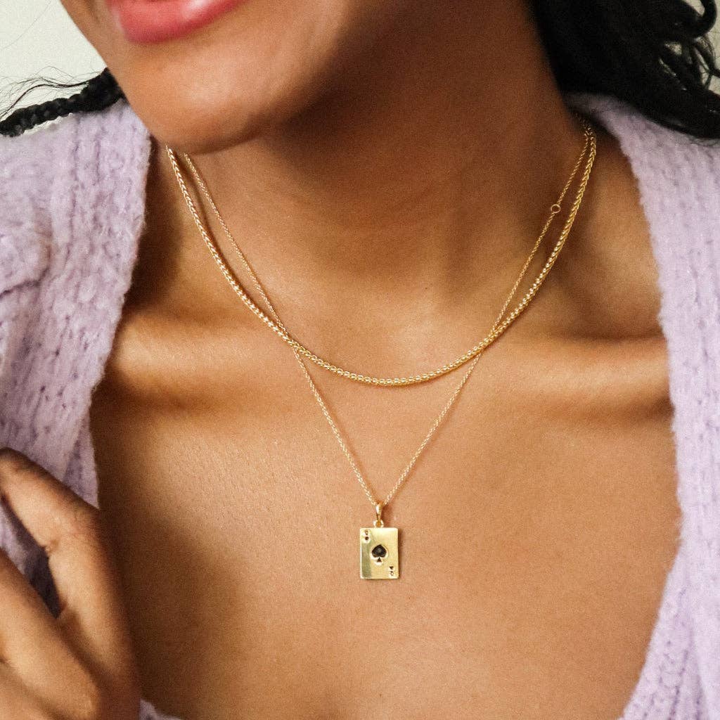 BFF Playing Cards Necklace Duo