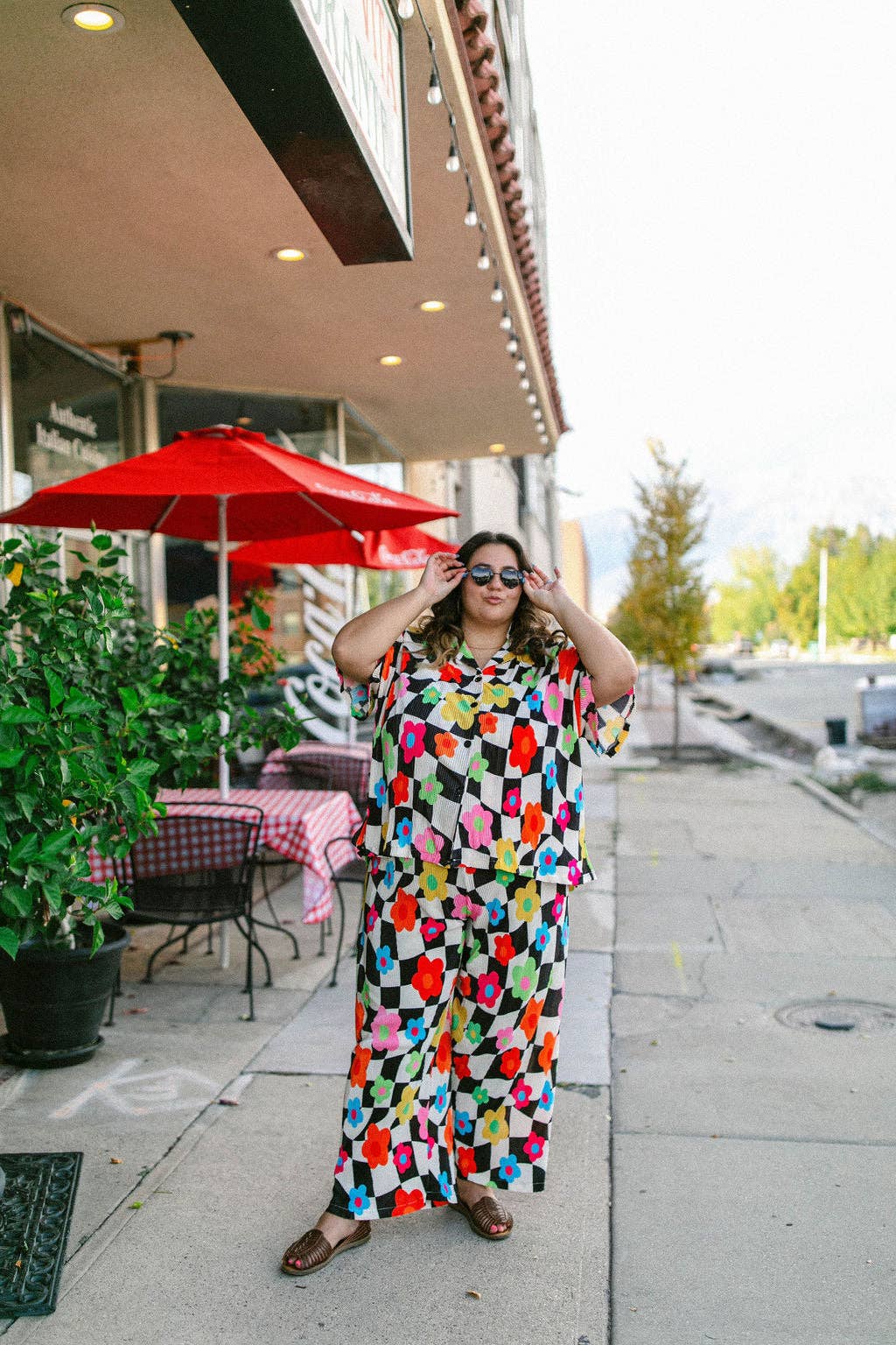 TABY ORIGINAL: In My Blooming Era Plisse Set IN SIZES XS-5X***