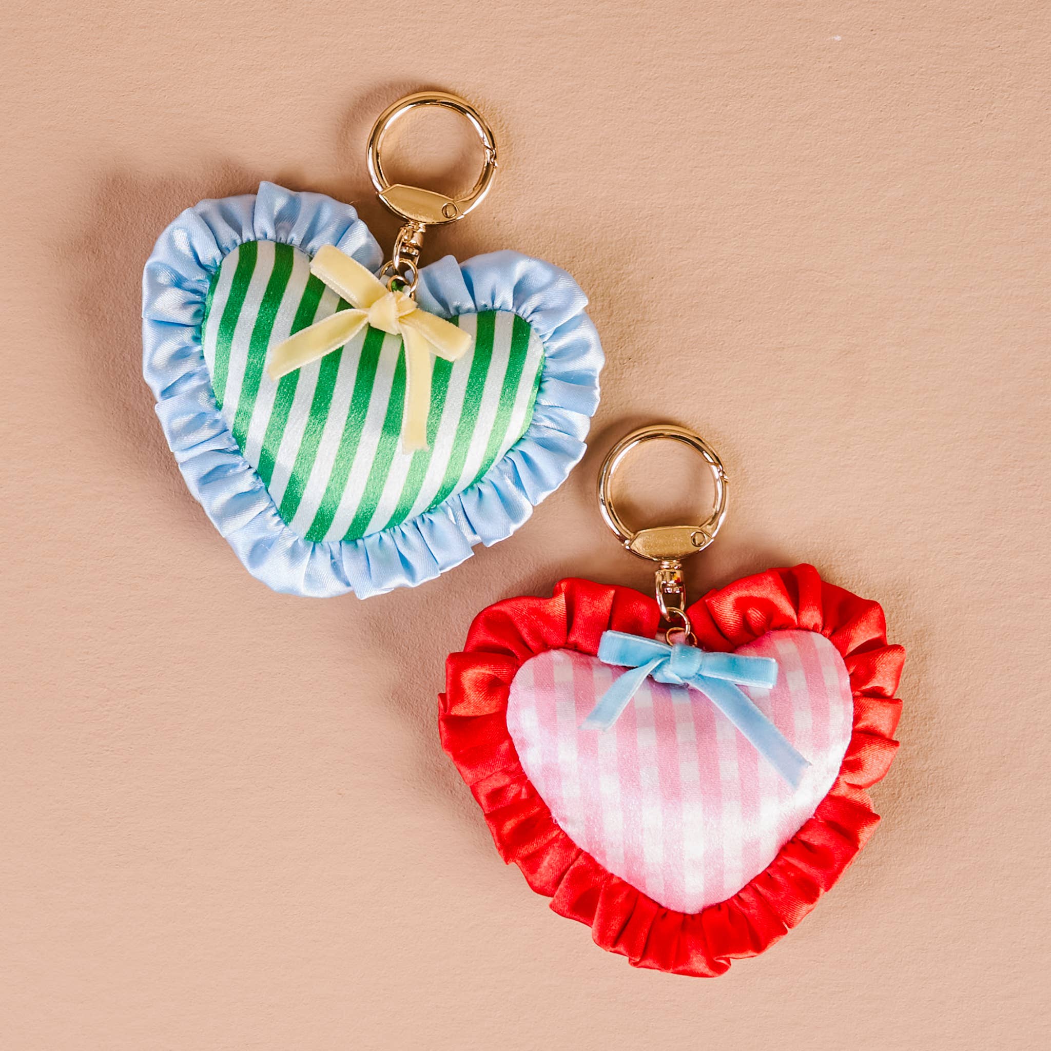 Puffy Heart Bag Charm-Berry Sweet