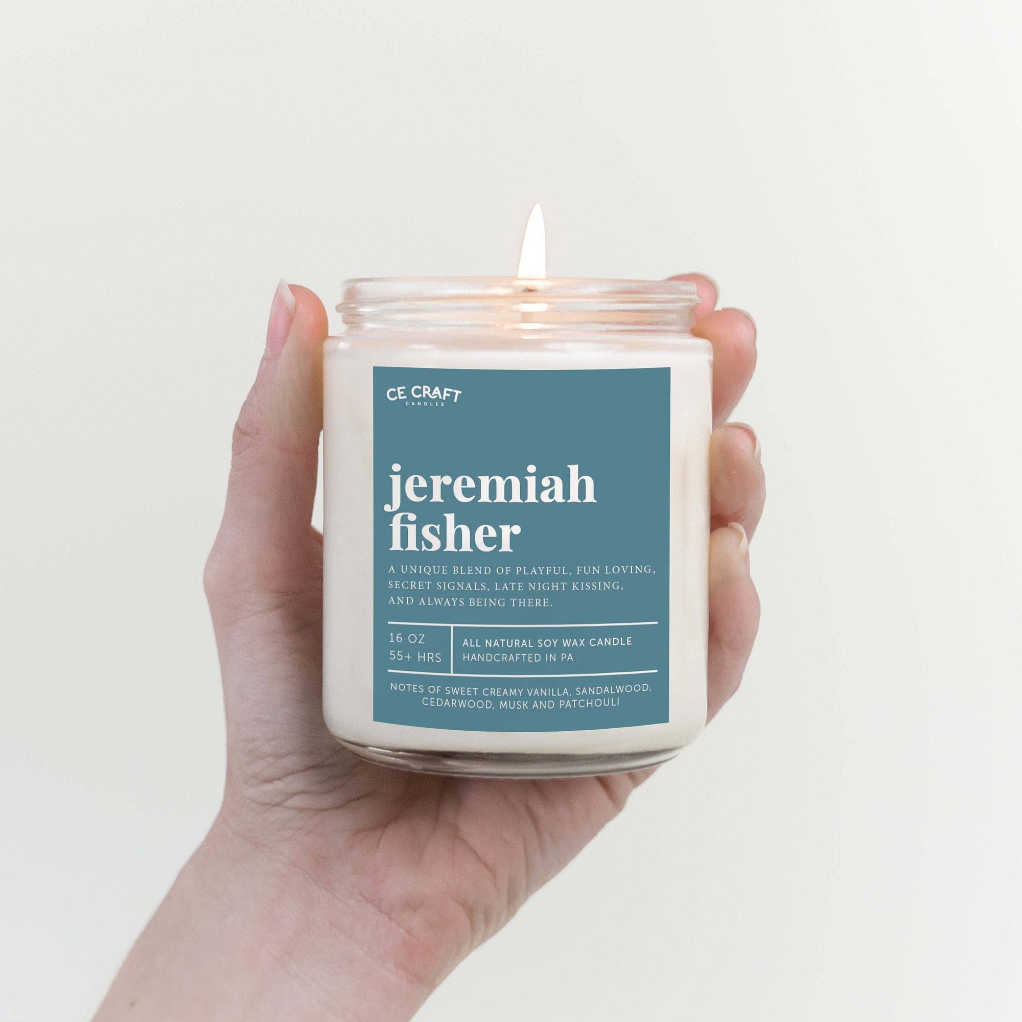 Jeremiah Fisher Scented Soy Wax Candle