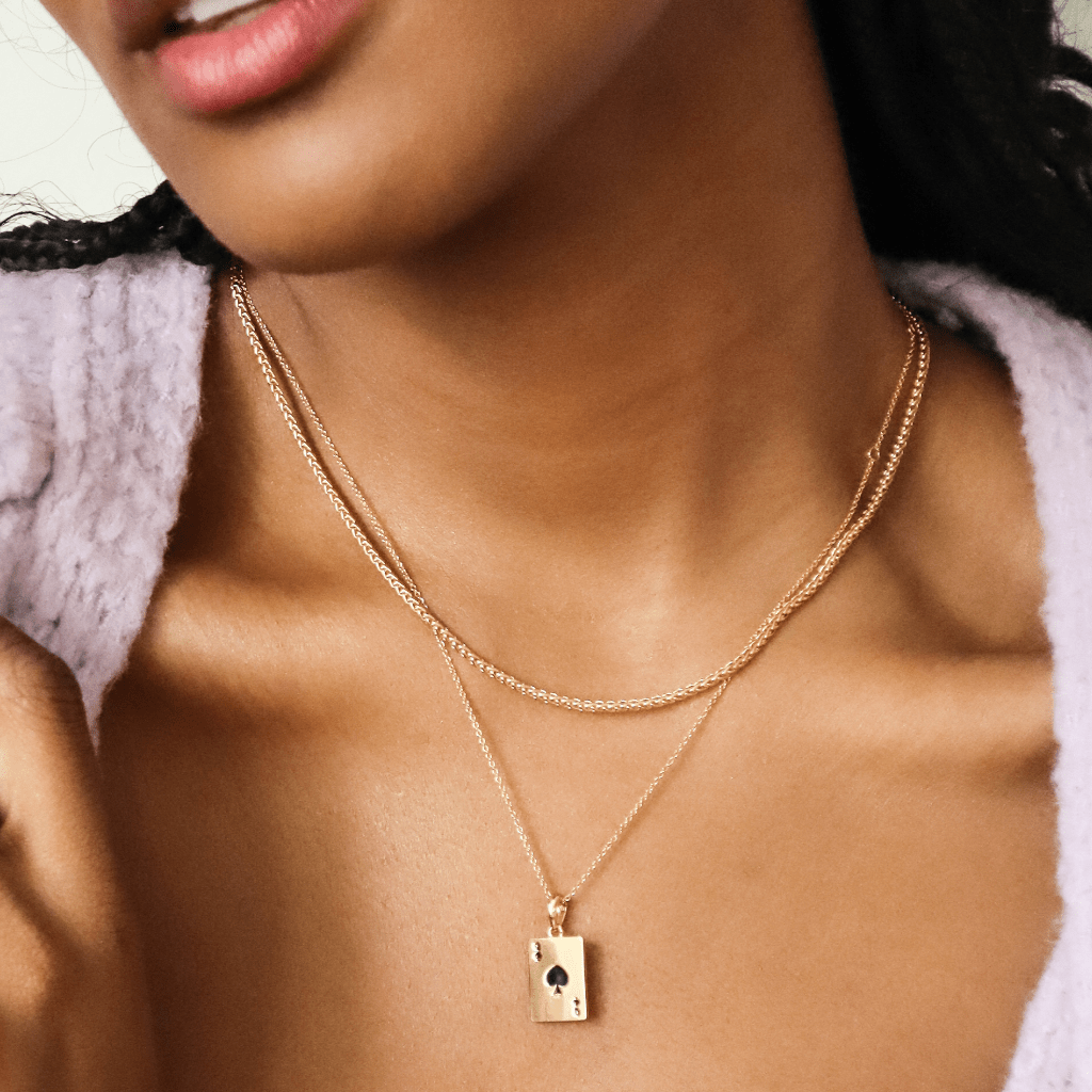 BFF Playing Cards Necklace Duo